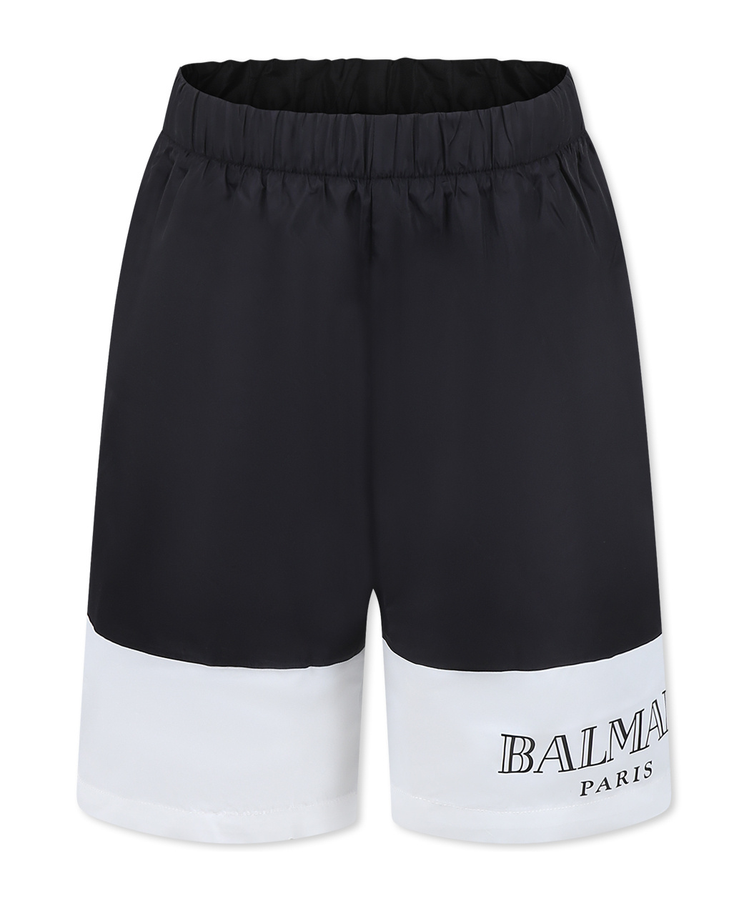 Balmain Elastic Waist Swimming Trunks In Black