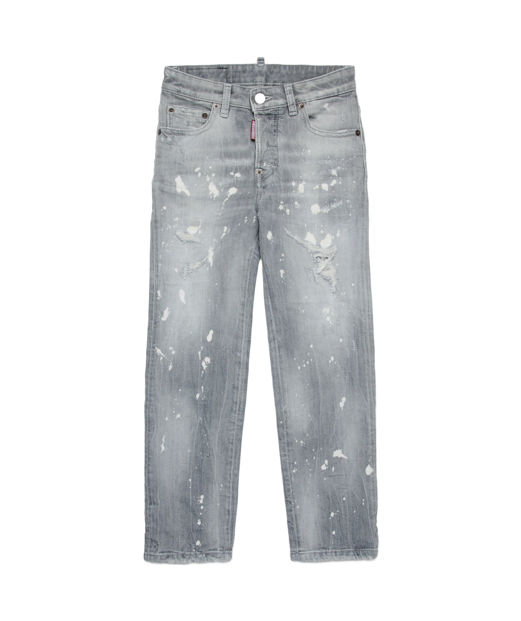 Dsquared2 Ripped Jeans In Gray