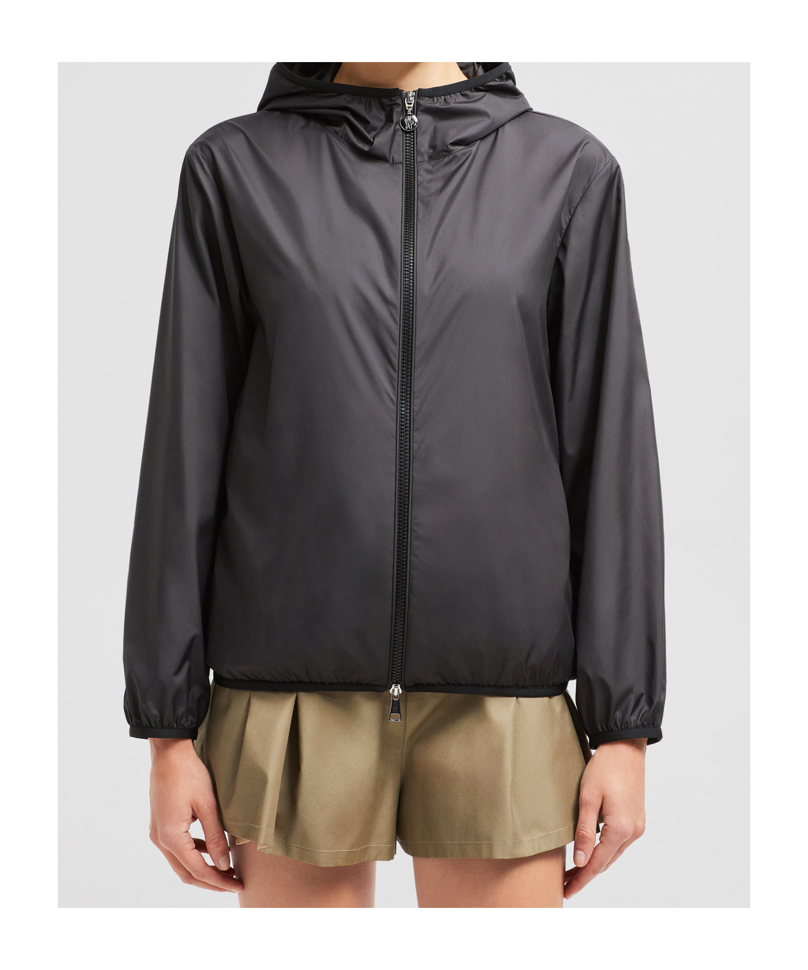 Shop Moncler Fegeo Hooded Windbreaker In Black