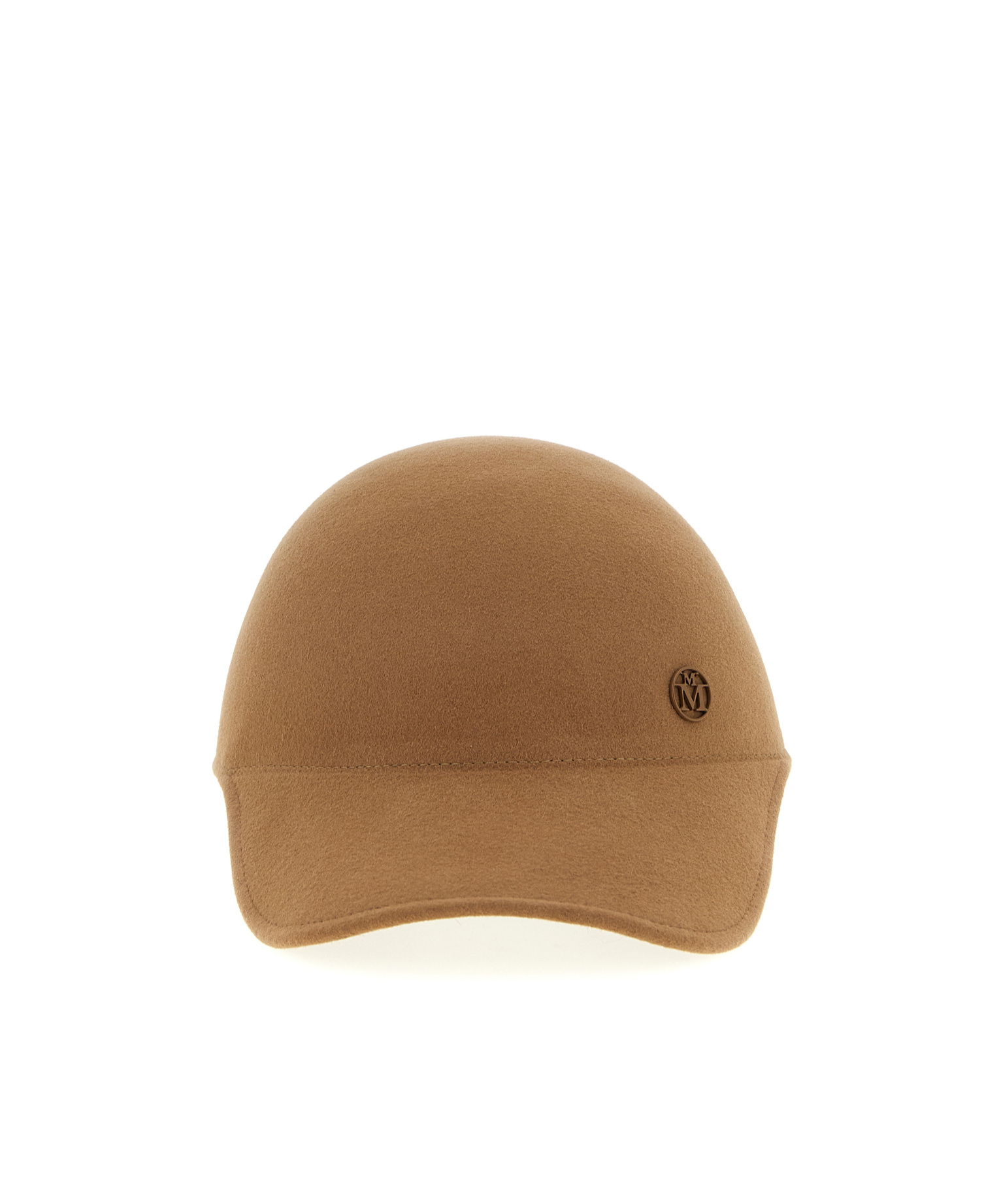 Maison Michel Cap Featuring A Curved Brim Design In Brown