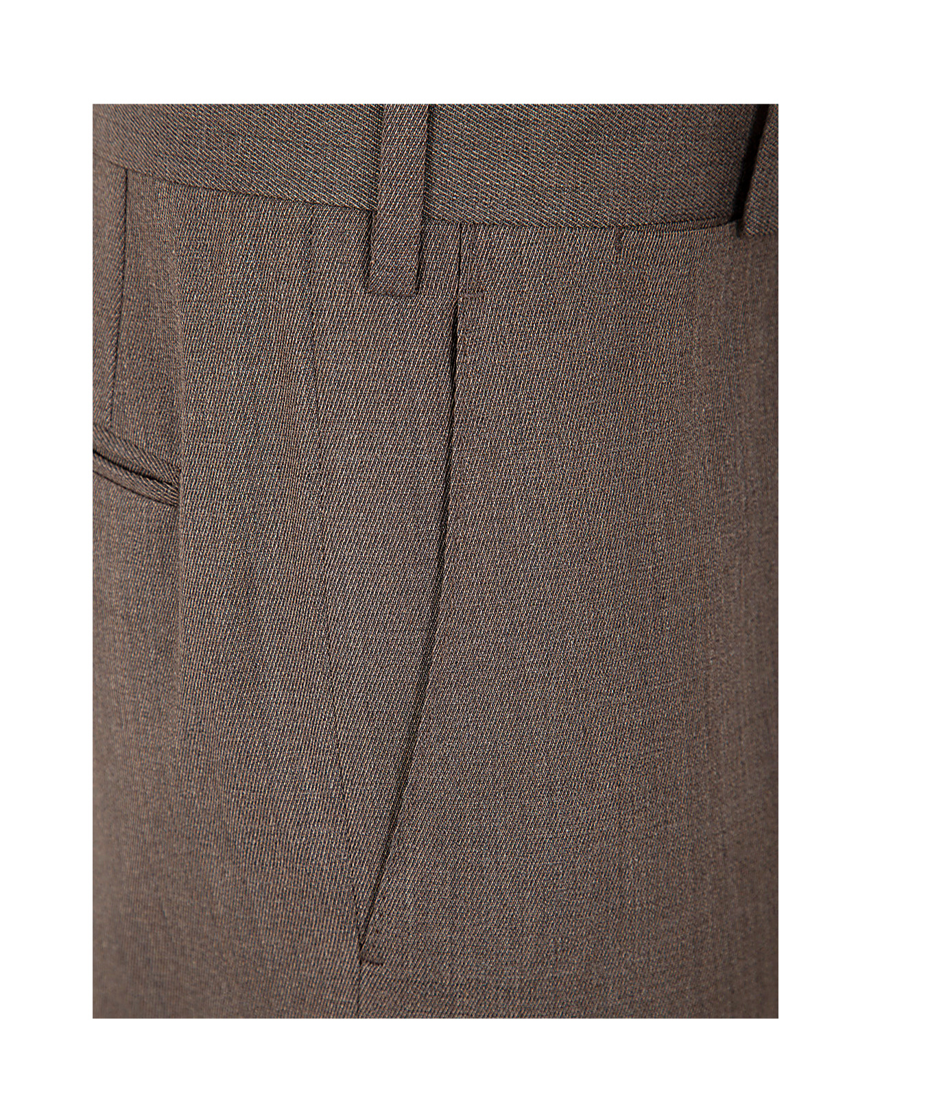 Lardini Belt-loop Casual Pants In Brown