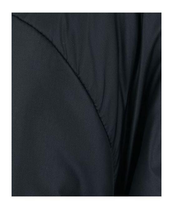 Aspesi Long Sleeve Button-down Hoodie In Black