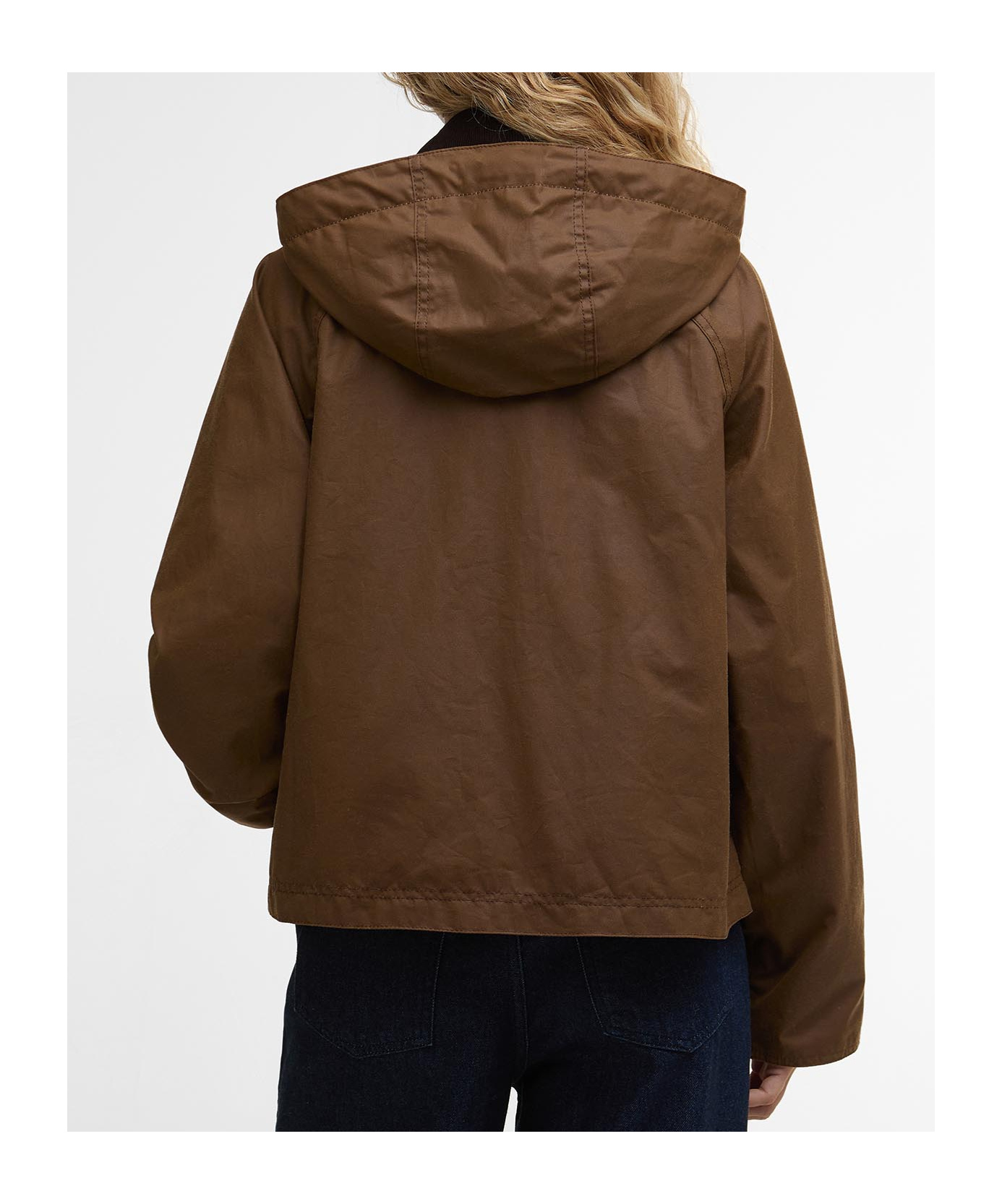 Barbour Myra Waxed Duffle Coat In Brown