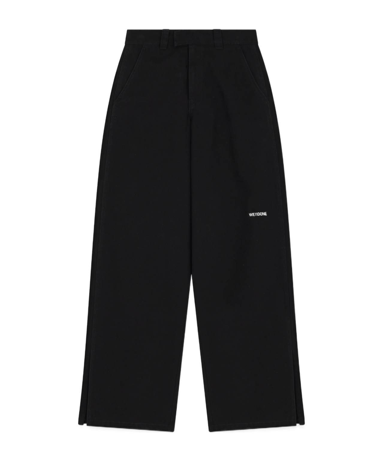 We11 Done Mid-waist Casual Pants In Black