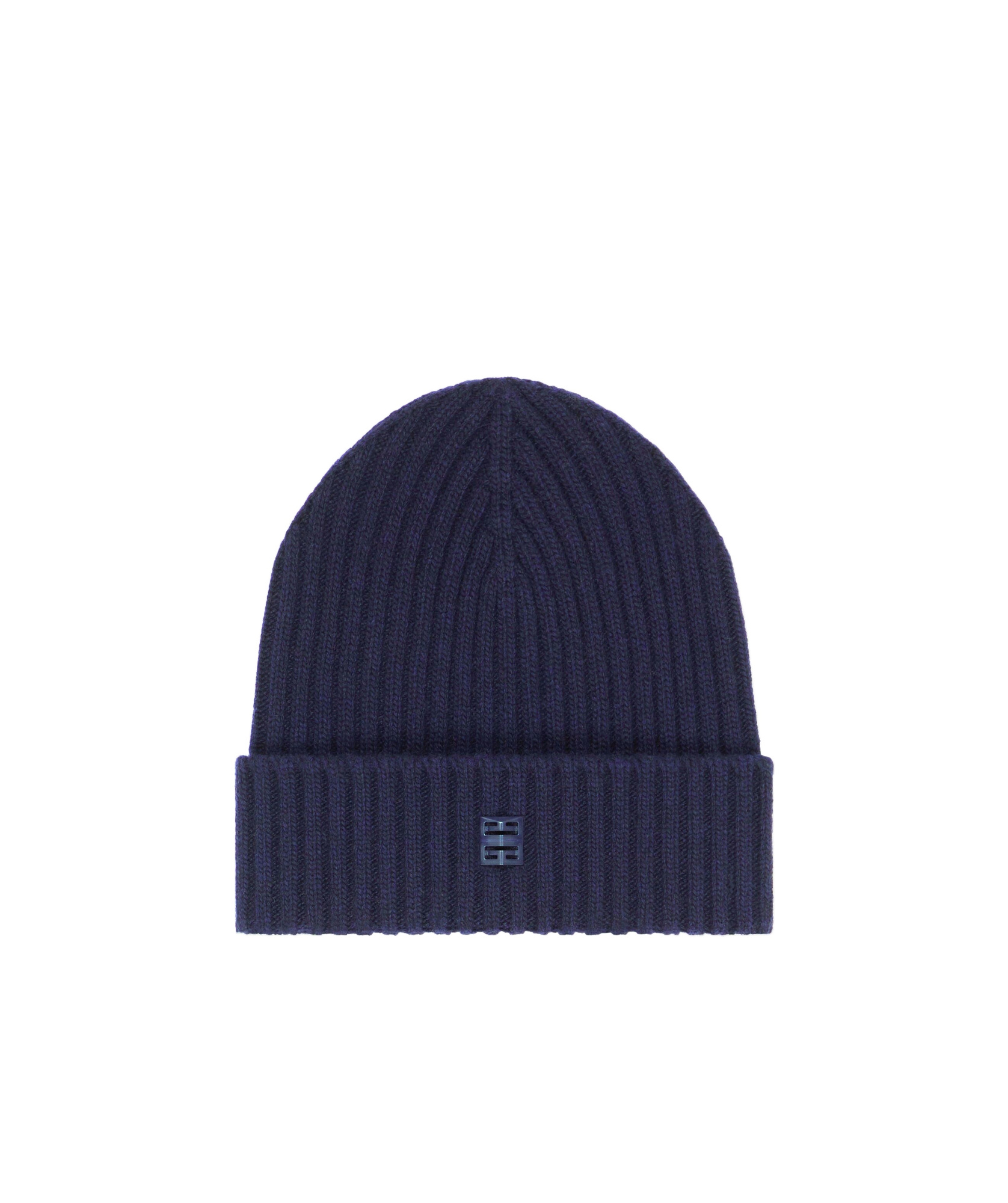 GIVENCHY RIBBED BEANIE IN WOOL AND CASHMERE
