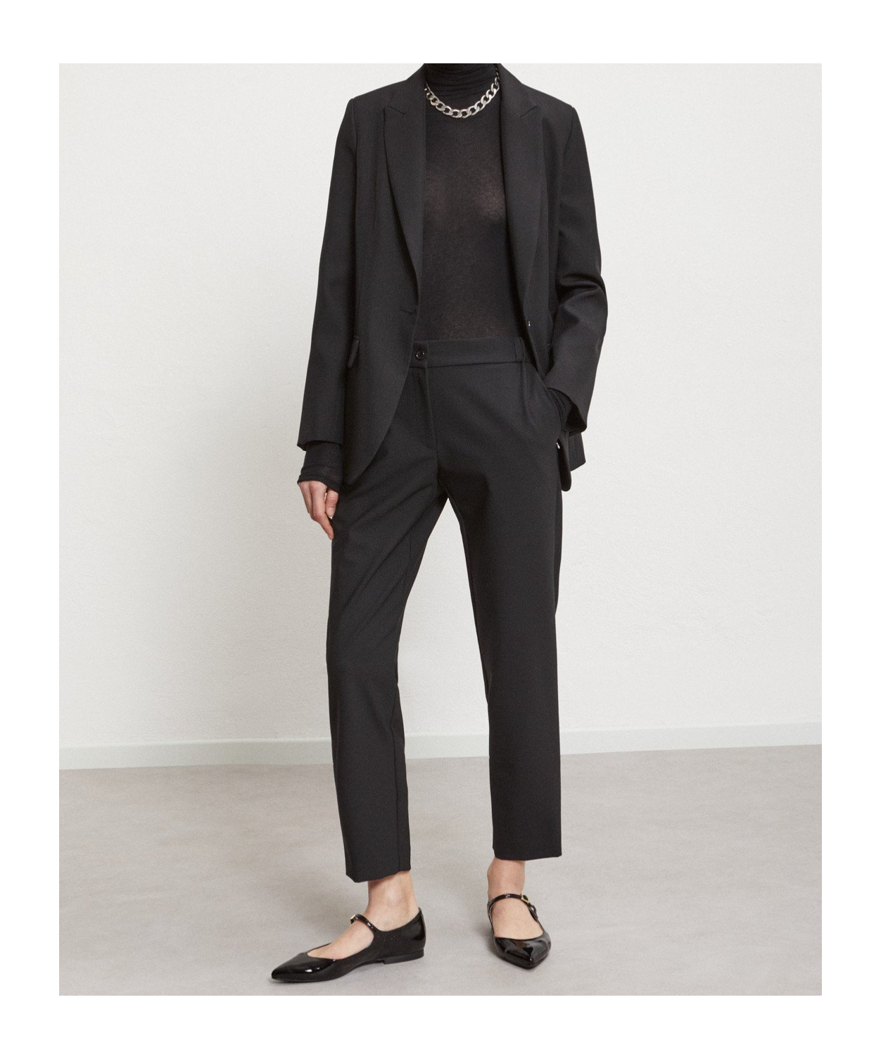 OTTOD'AME ELASTIC WAIST CASUAL PANTS