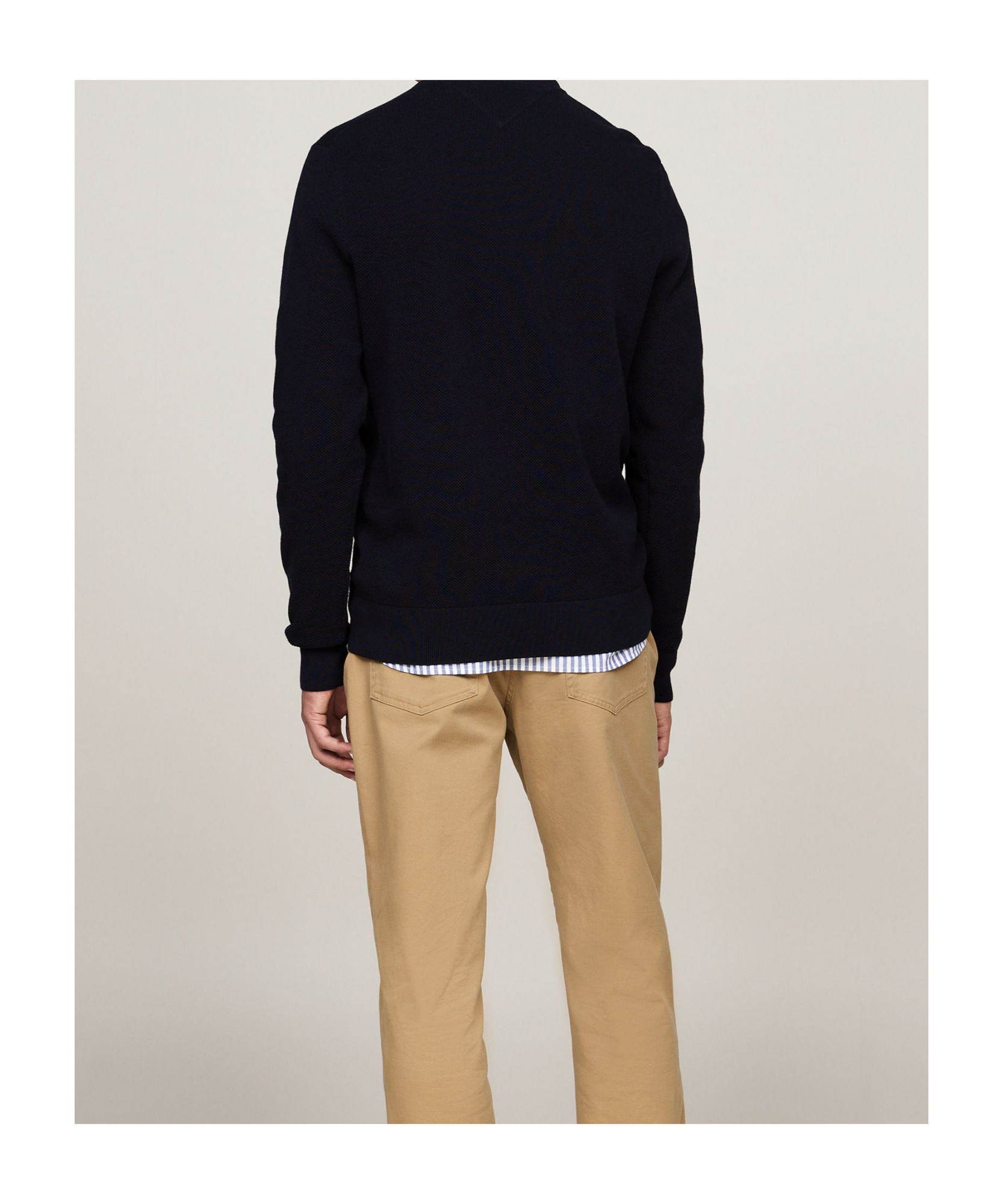 Tommy Hilfiger Wool Crew-neck Sweater In Black