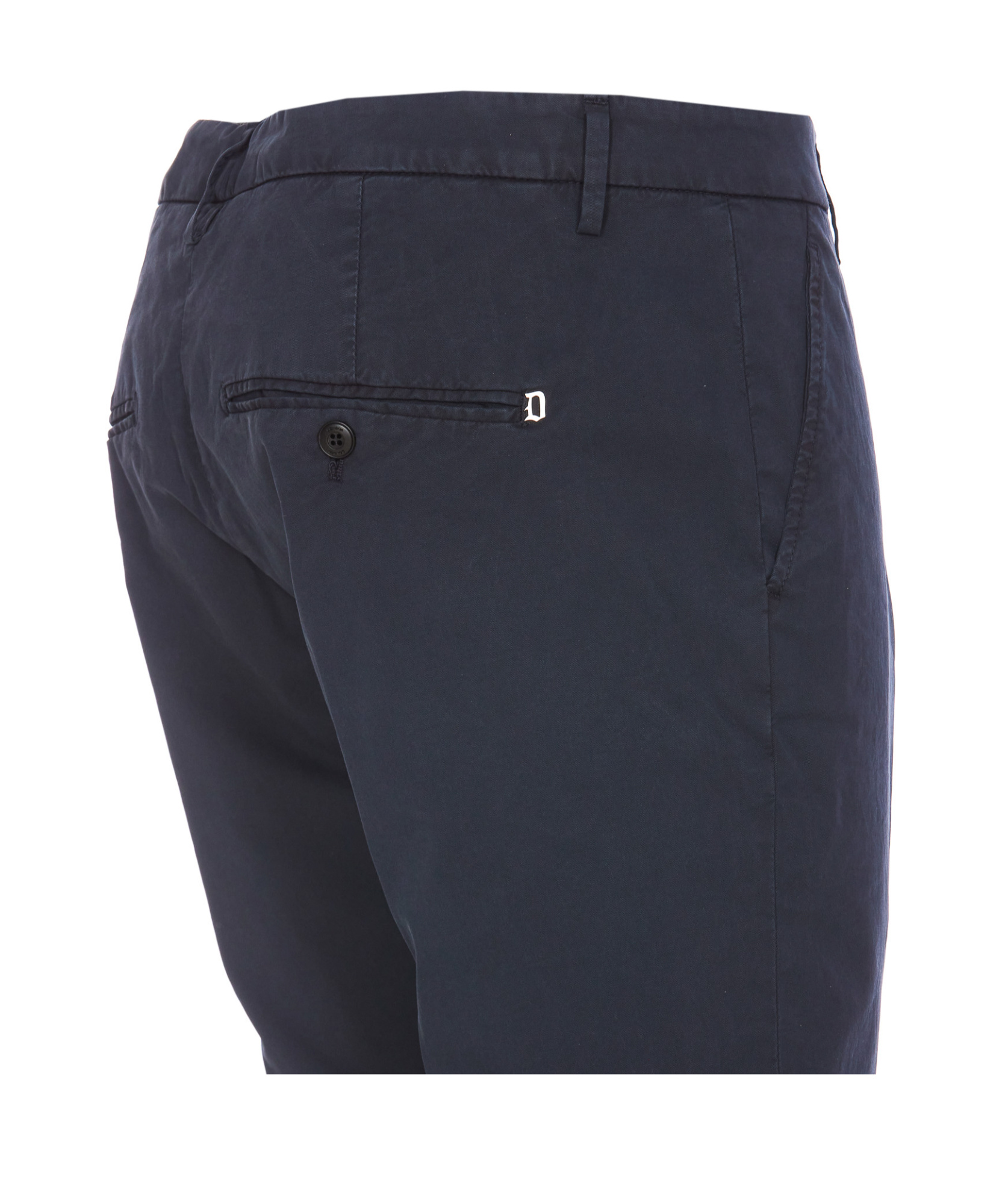 Dondup Stretch Cotton Pants In Black