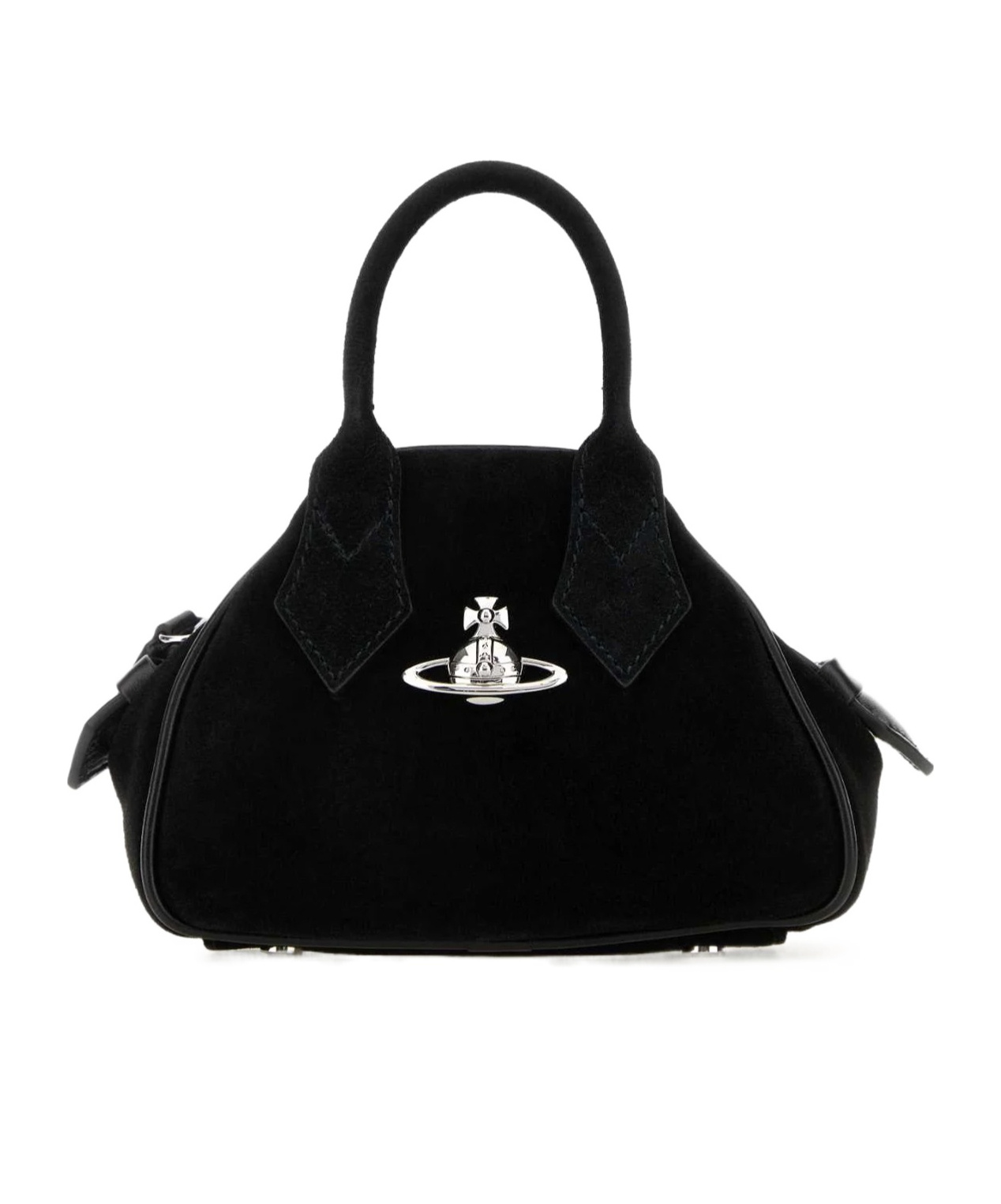 Vivienne Westwood Mini Yasmine Handbag Structured Shape In Black