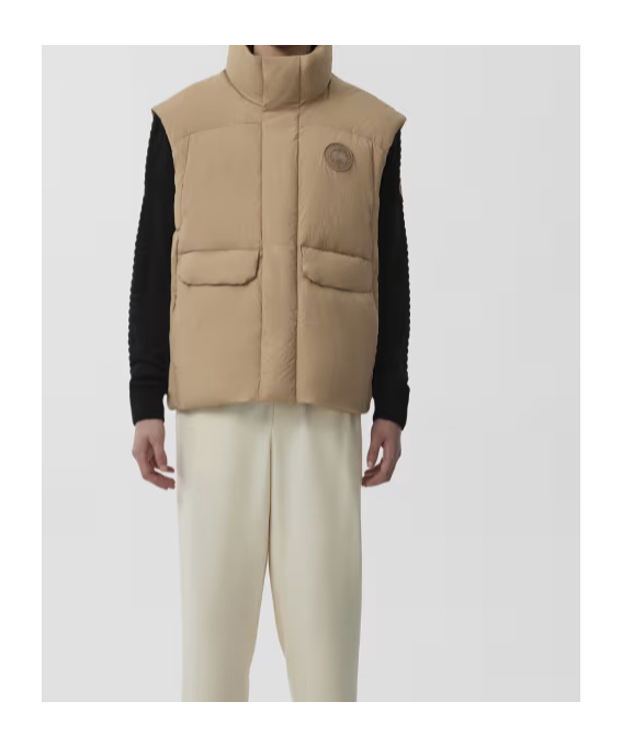 Canada Goose Zippered Down Jacket In Nude