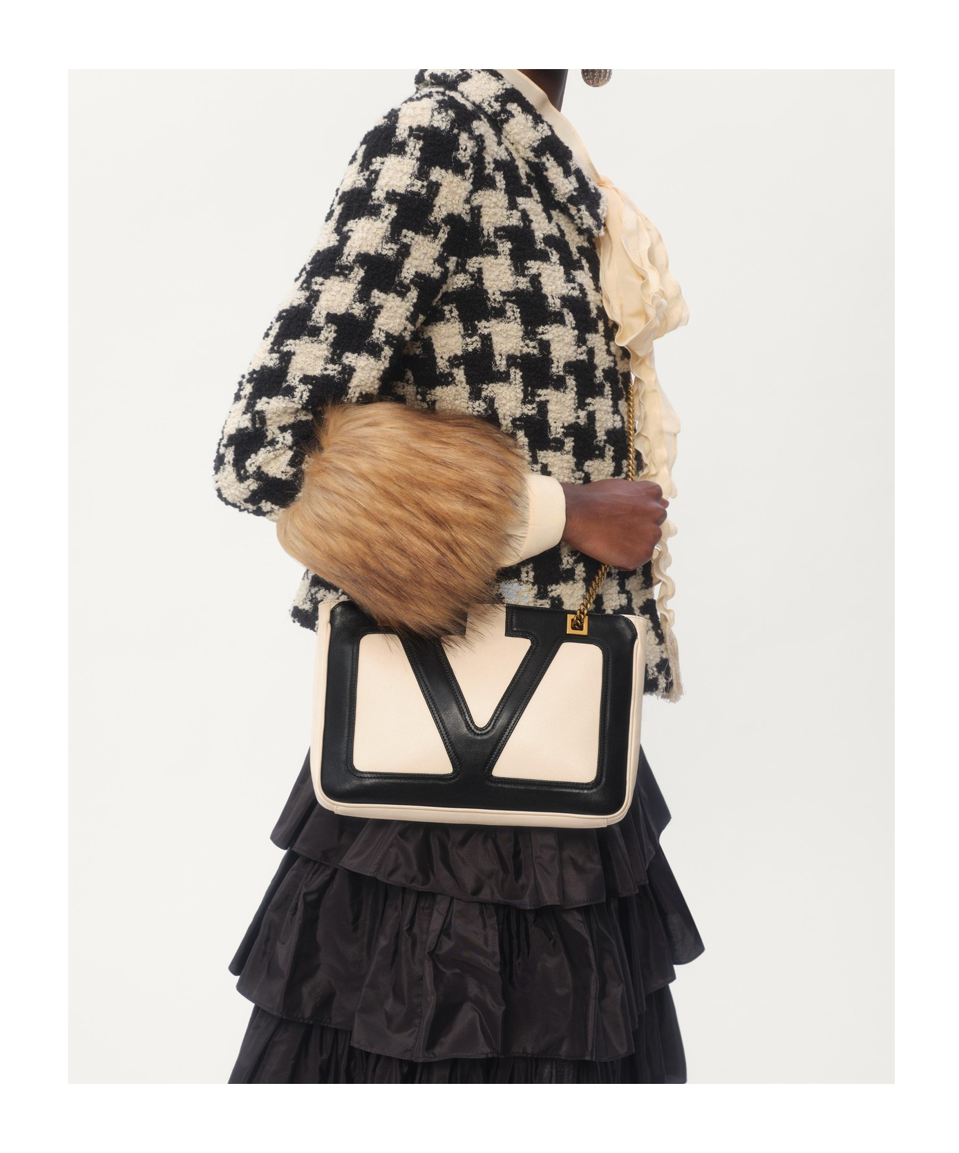 Shop Valentino Garavani Viva Superstar Small Nappa Leather Shopping Bag In Black