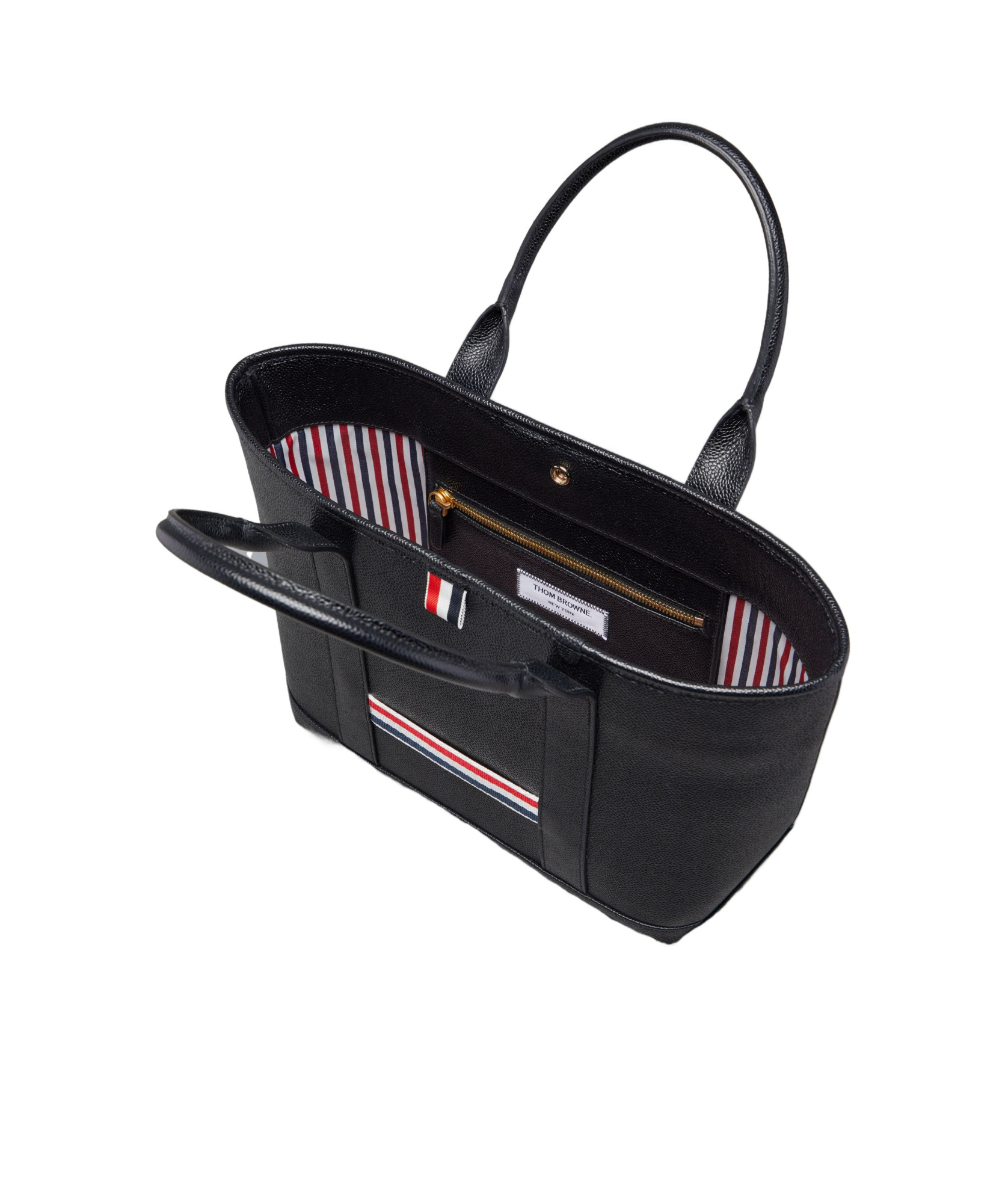 THOM BROWNE SMALL TOOL LEATHER TOTE BAG 