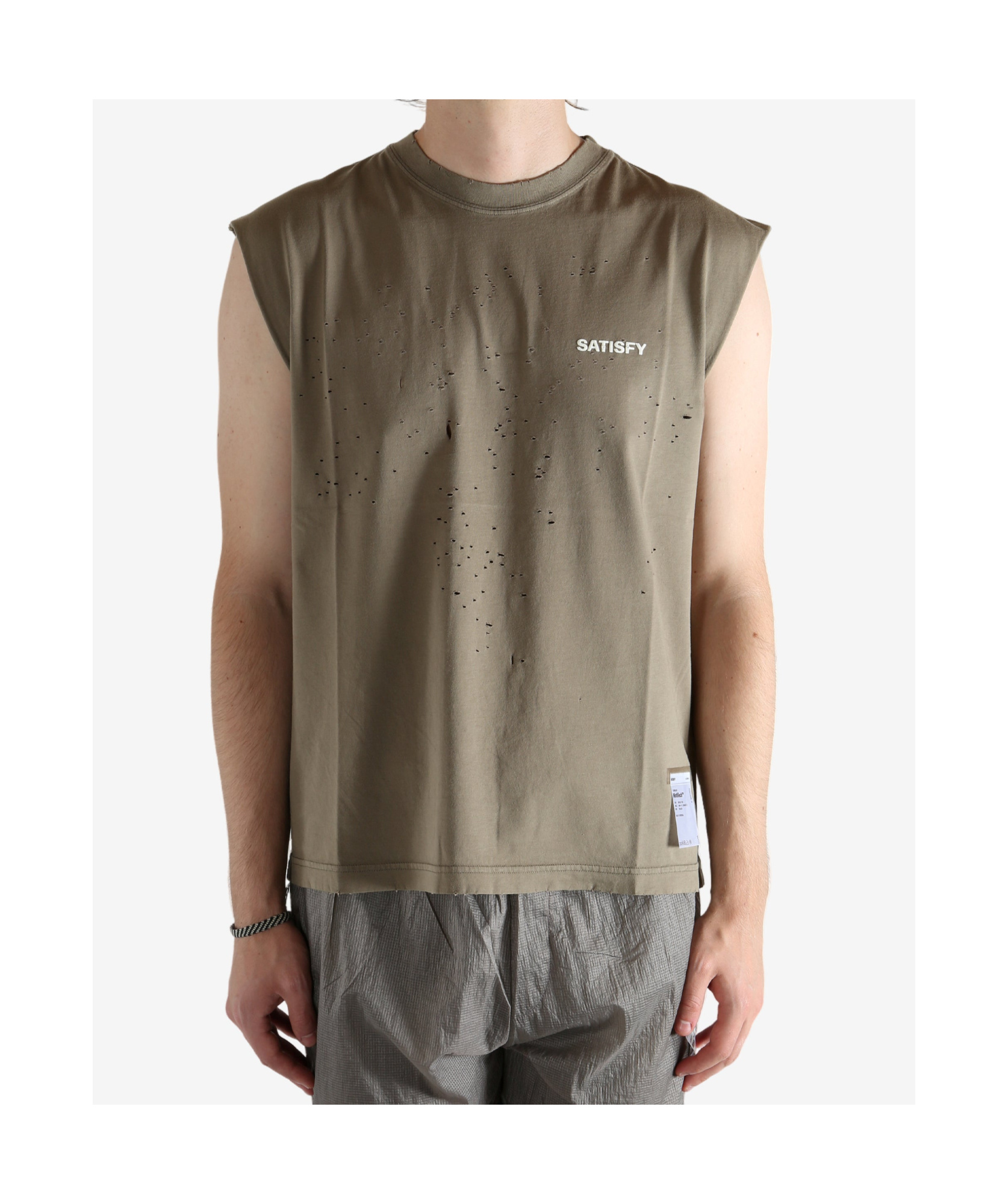 Satisfy Mothtech Muscle Tee In Brown