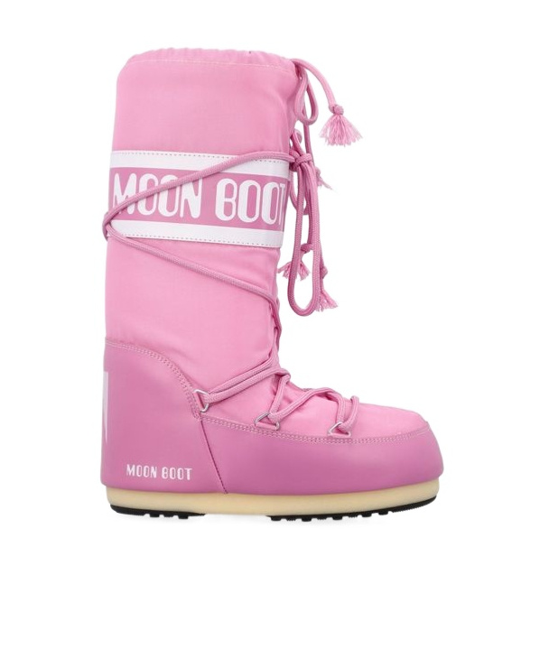 Moon Boot Icon Lace-up Snow Boots In Pink