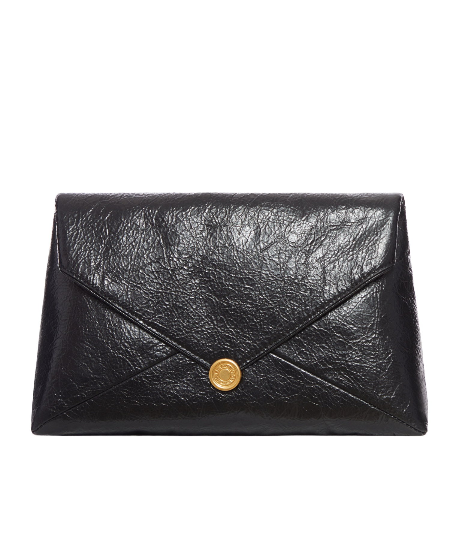 Dries Van Noten Flap Shoulder Bag In Black