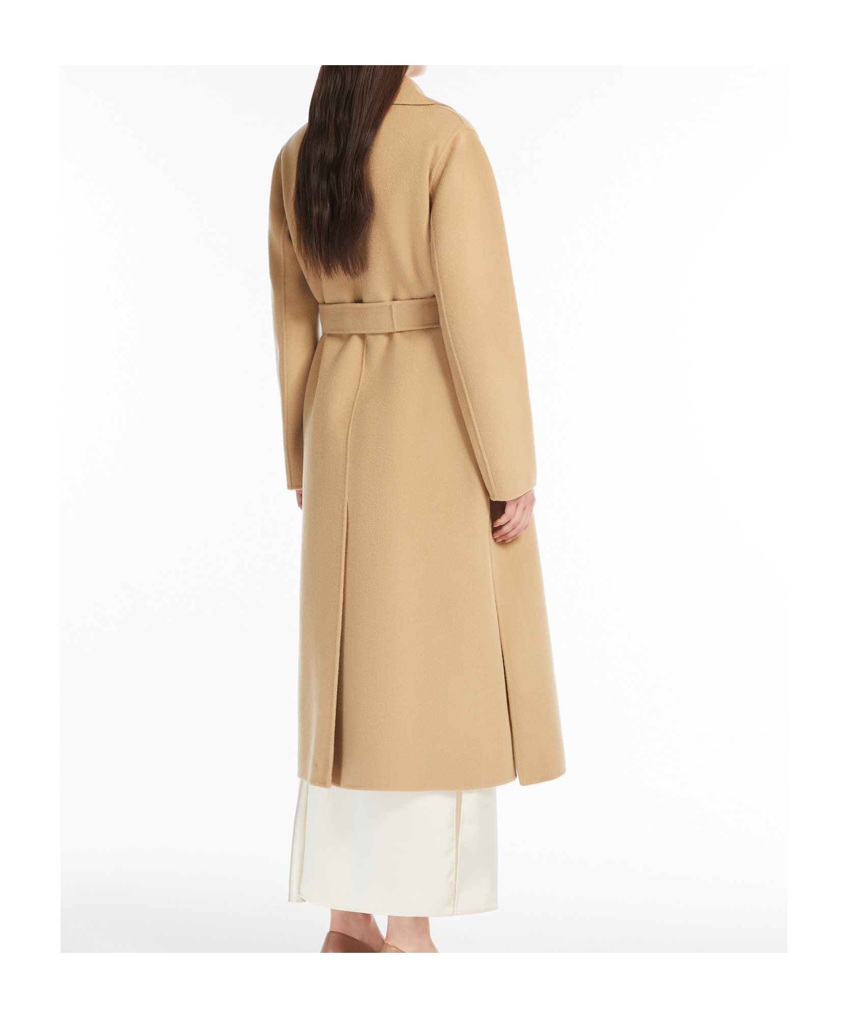 Weekend Max Mara Long-sleeved Coat In Nude