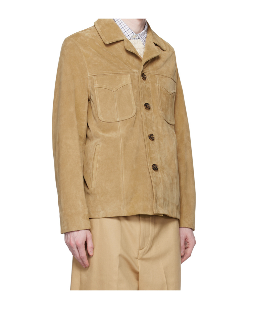 Nili Lotan Button Long Sleeve Leather Jacket