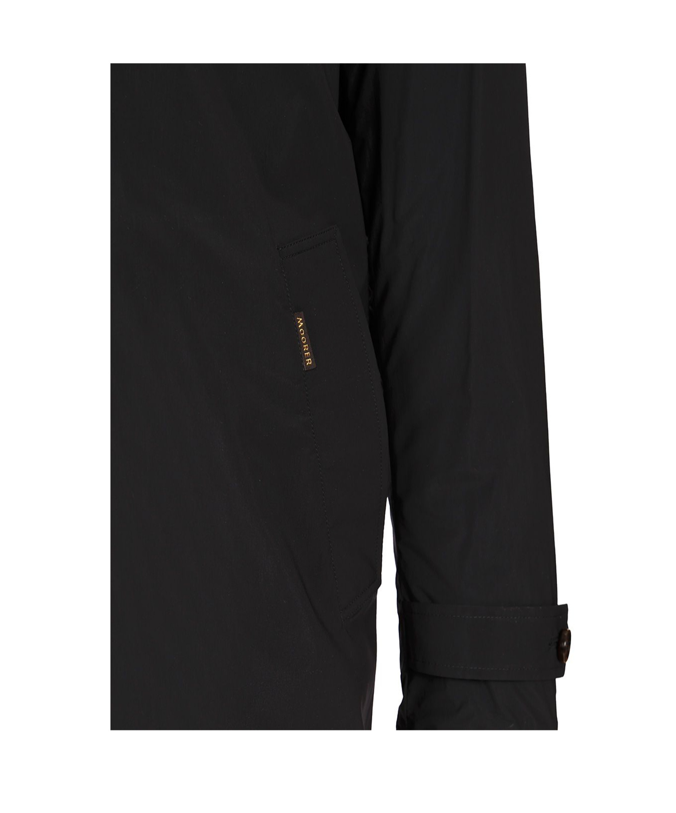 Moorer 'vittor-k' Jacket Cuff Buttons Front Pockets In Black