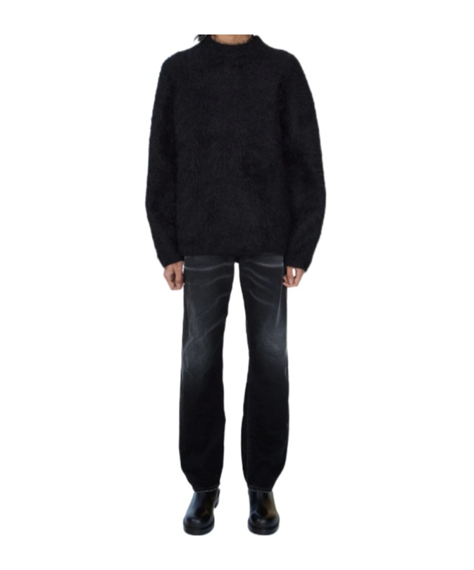 Séfr Haru Sweater Black Alpaca In Black