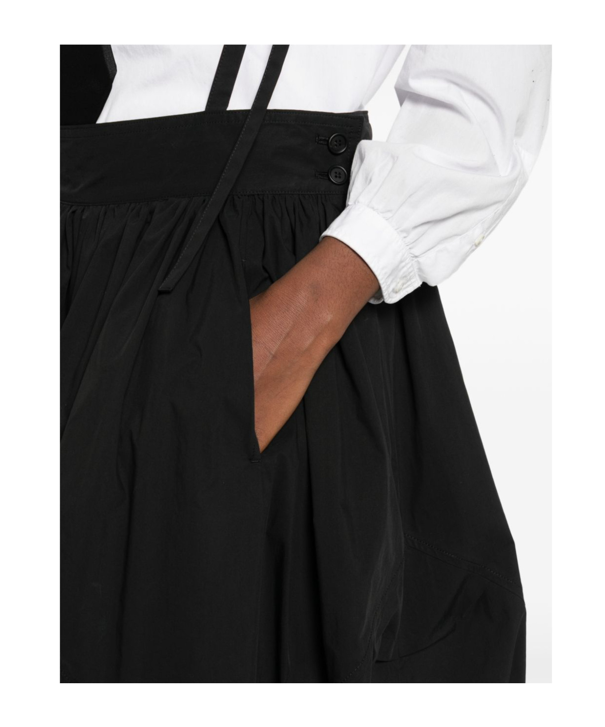 Yohji Yamamoto Suspender Dress In Black