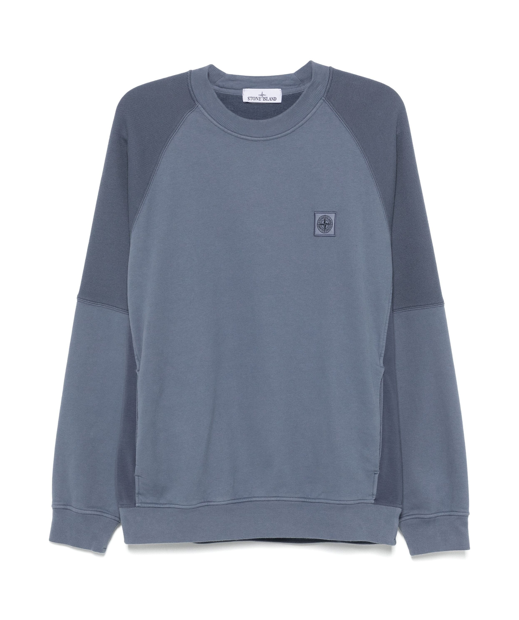 Stone Island Compass-badge Sweatshirt In Blue