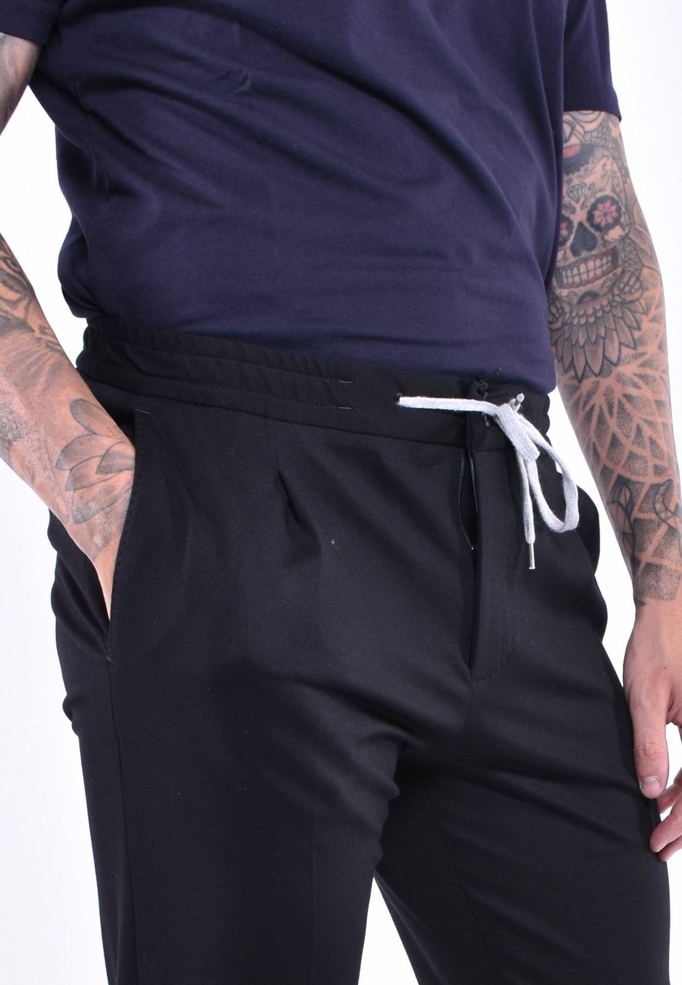 Pt Torino Soft Stretch Tech Jersey Pants In Blue