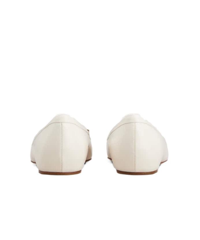 Roger Vivier Trompette Ballet Shoes In White