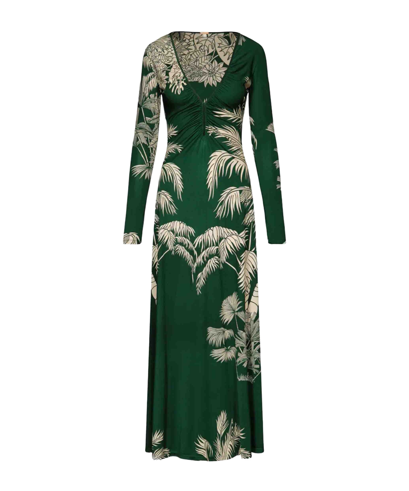 Johanna Ortiz Long Sleeve Dress In Green