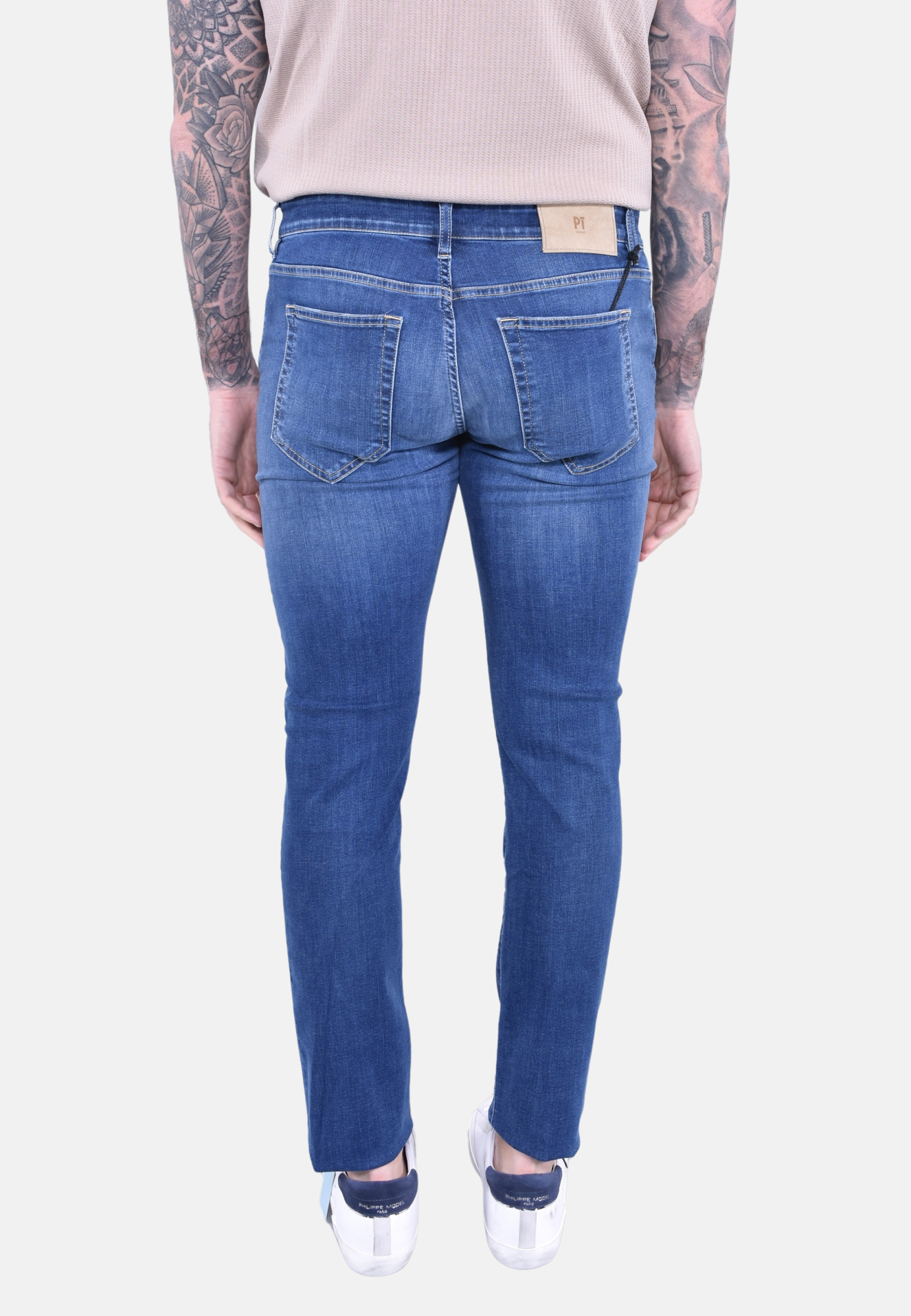 Pt Torino Slim Fit Jeans In Blue
