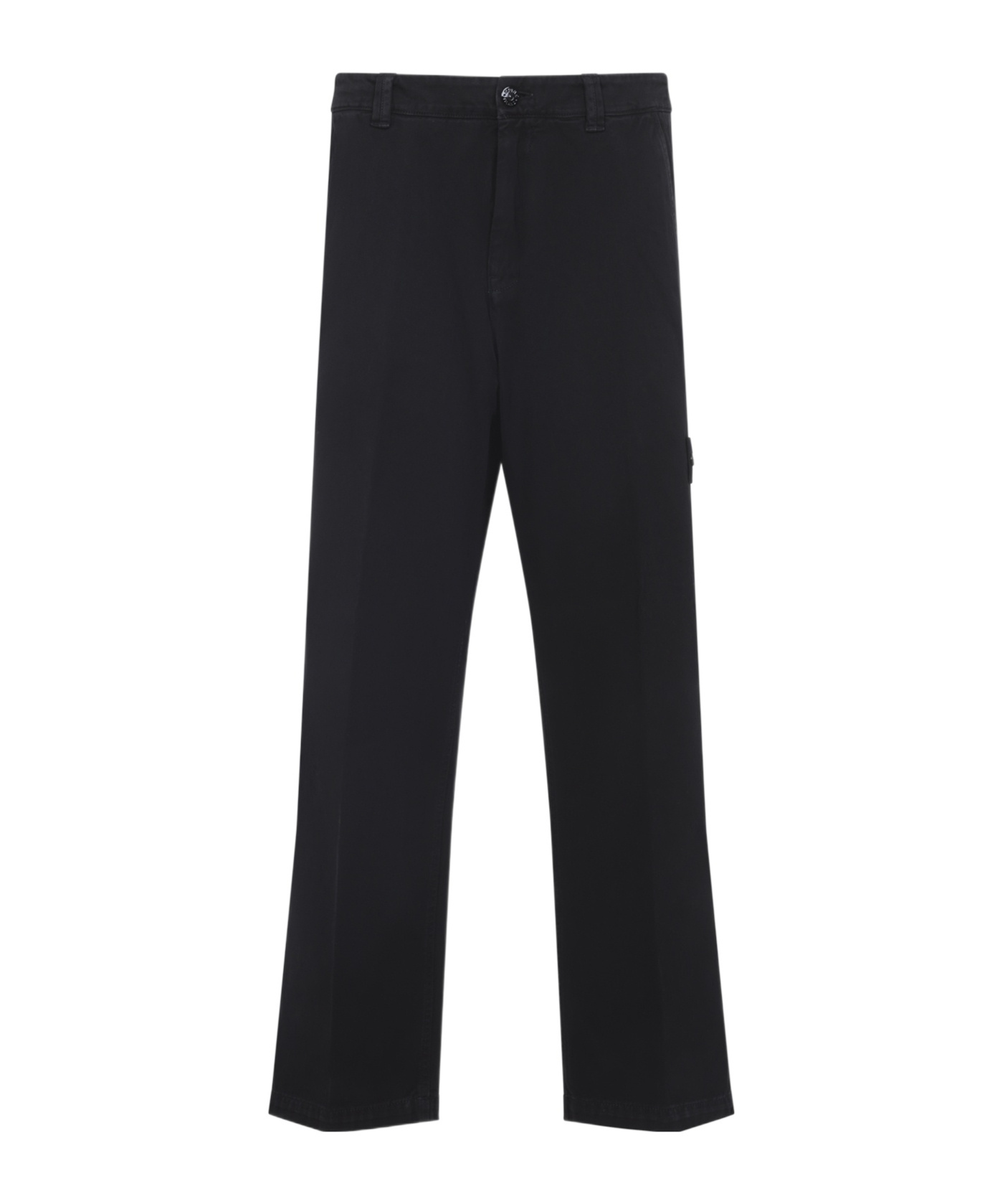 Stone Island Logo-patch Straight-leg Pants In Animal Print