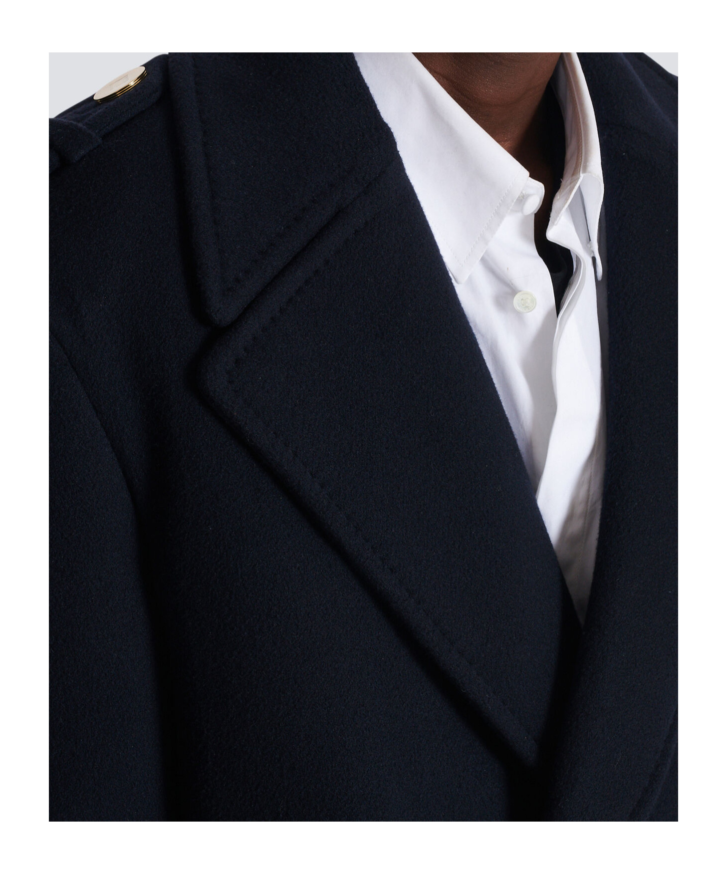 Balmain Virgin Wool-cashmere Reefer Jacket In Blue