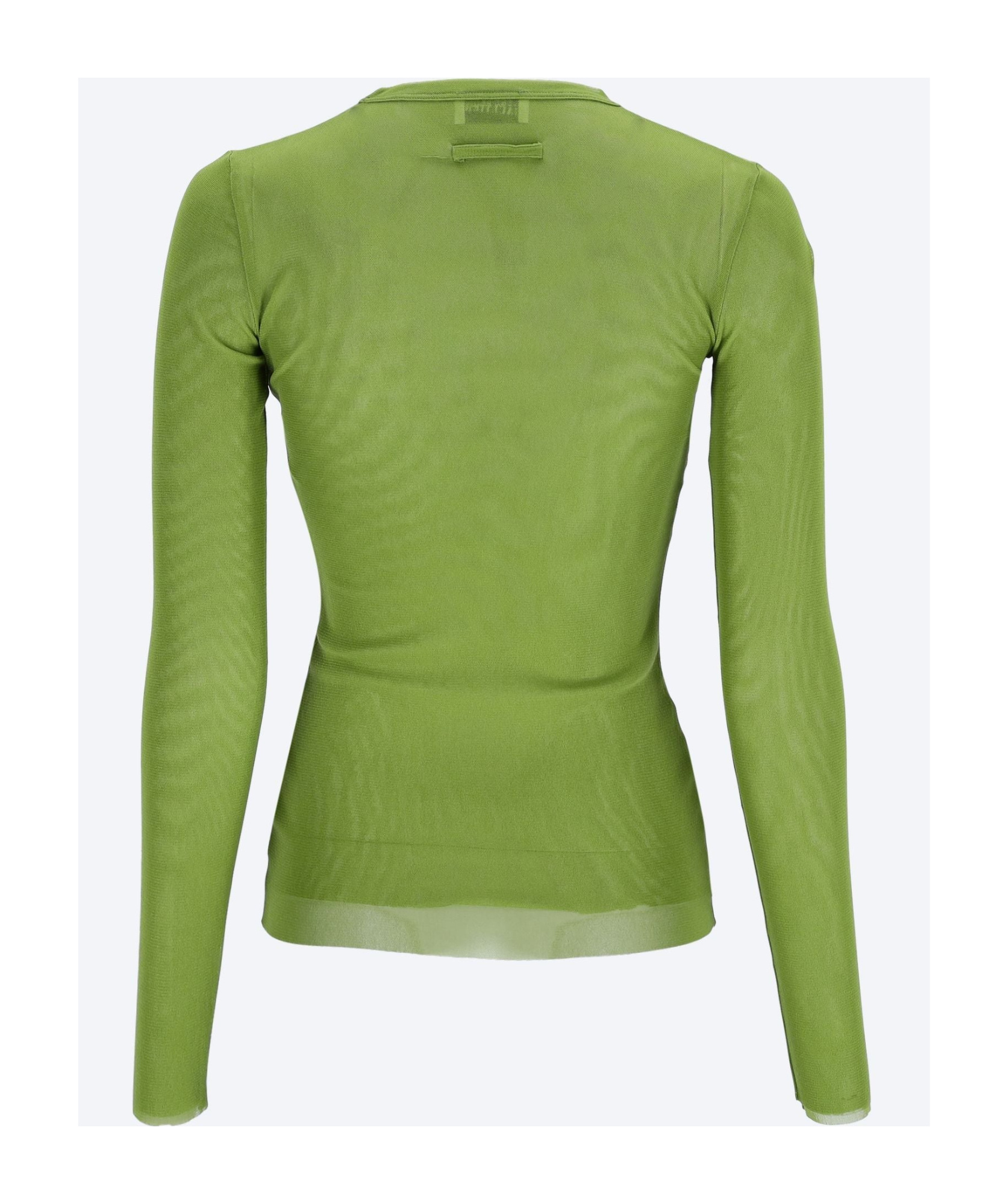 Shop Jean Paul Gaultier Long-sleeved Top In Green
