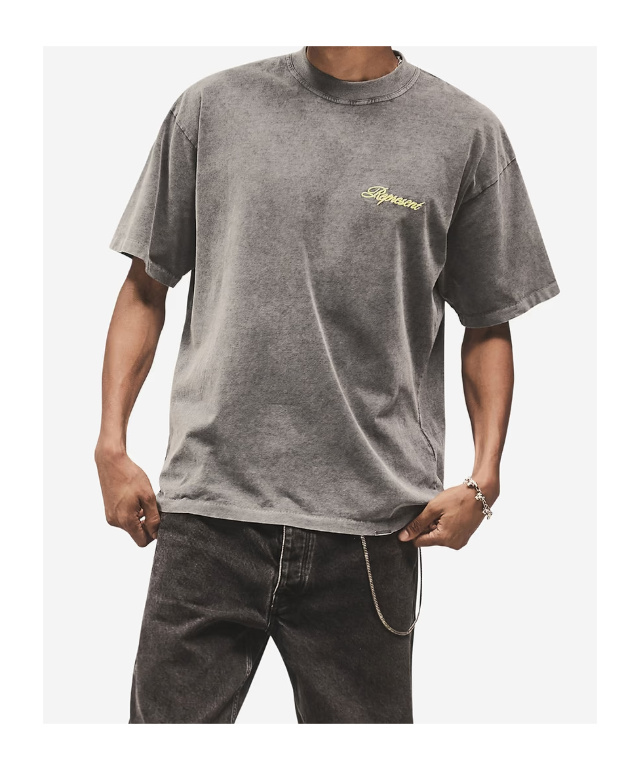 Represent Logo Printed T-shirt In Burgundy