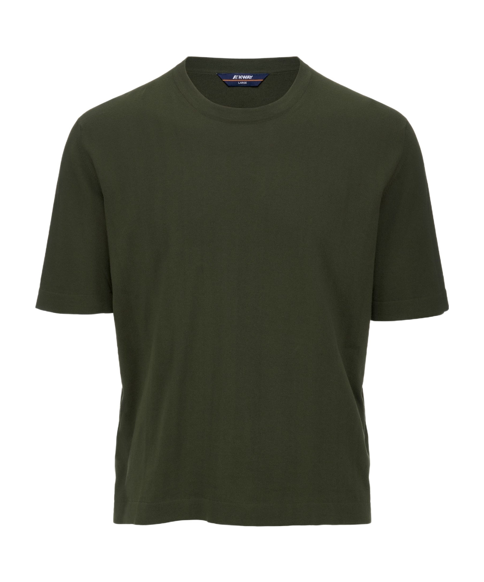 K-way T-shirt With Round Neck And Short Sleeves In Black