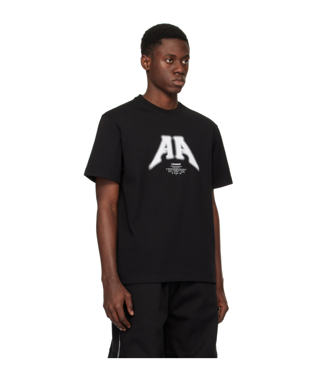 Ader Error Short-sleeved T-shirt In Black