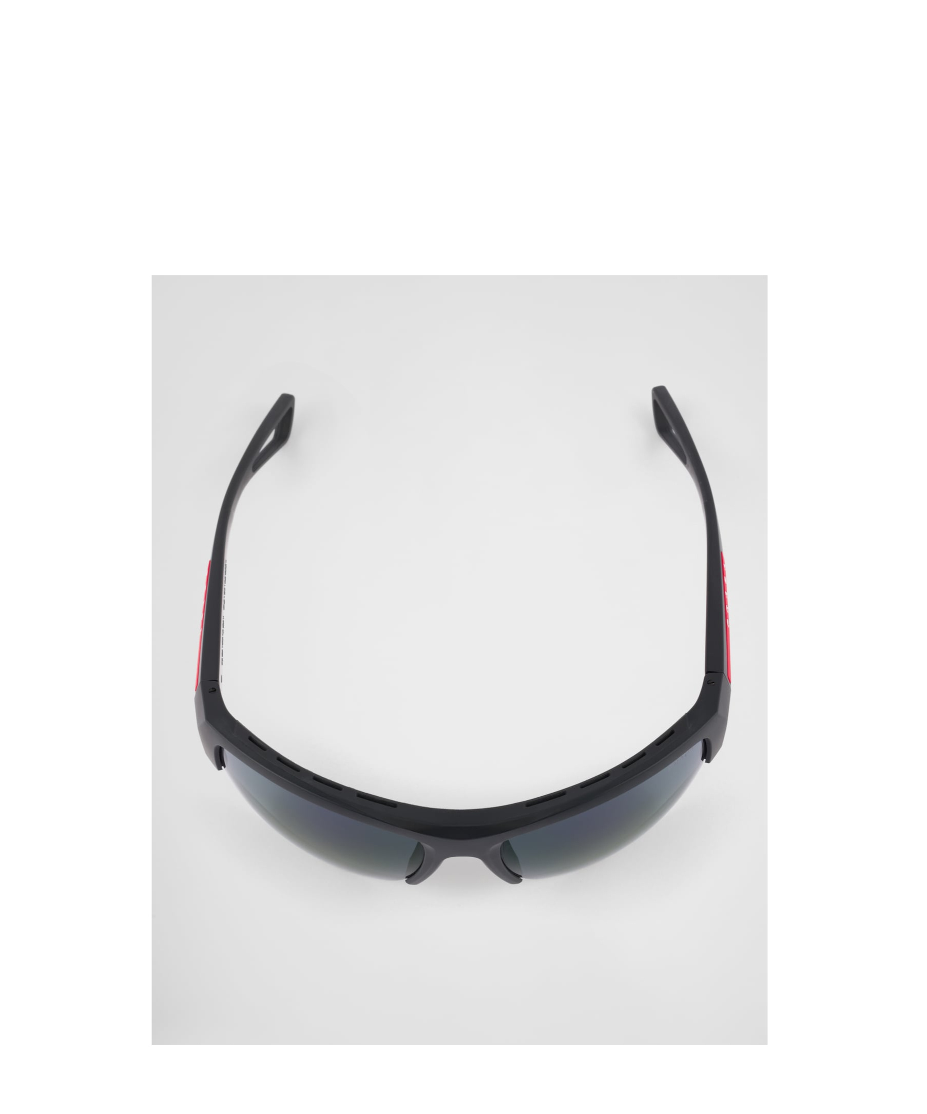 Prada Logo-print Sunglasses In Blue Lenses/purple