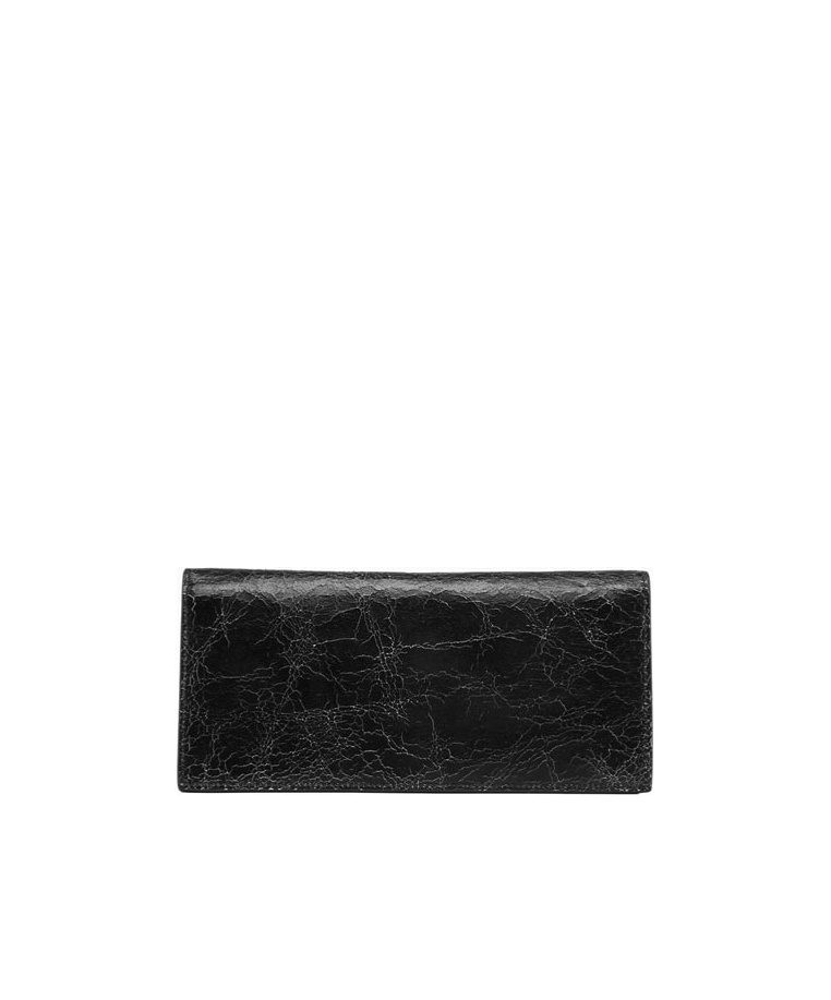 Acne Studios Logo-patch Leather Wallet In Black