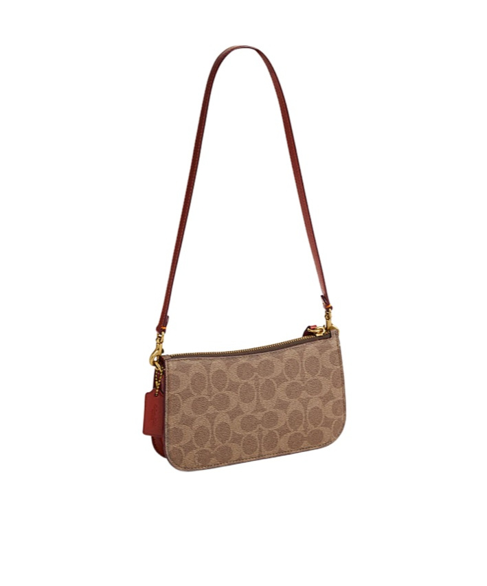 Coach All Over-print Shoulder Bag In Brown