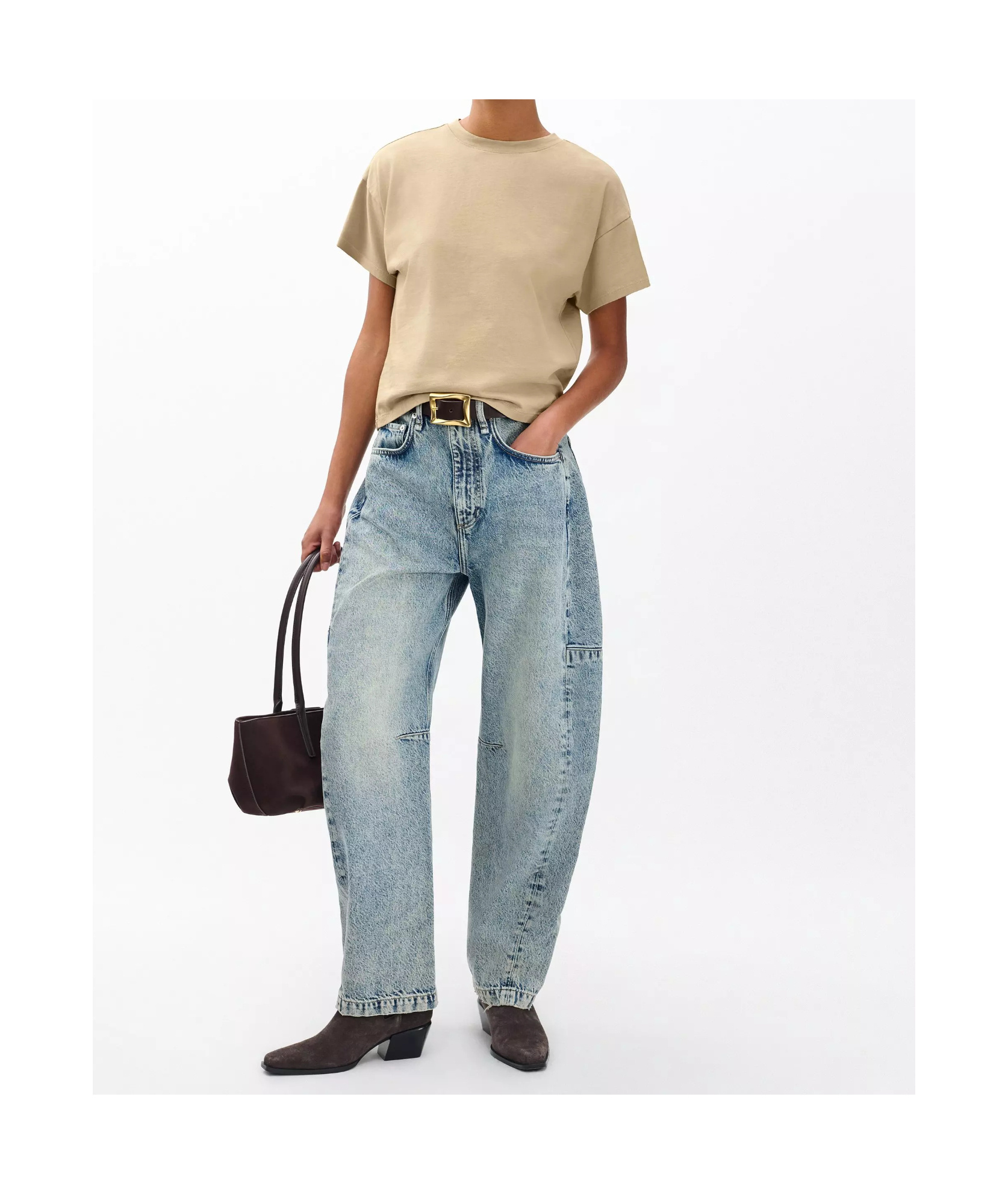 Rag & Bone Kelly Boxy Crewneck Tee In Multi