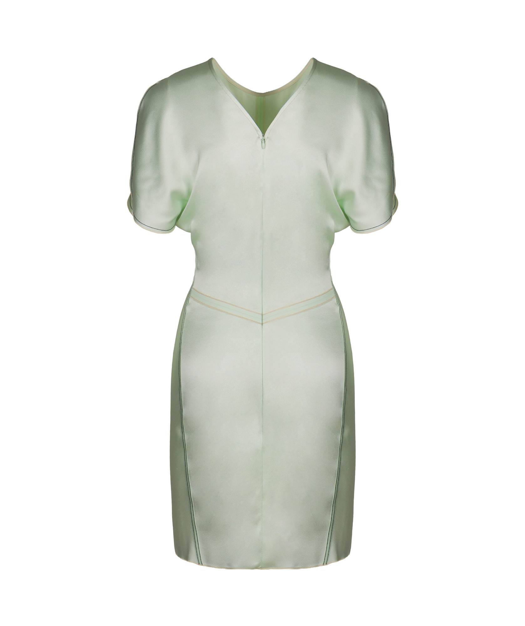Victoria Beckham Draping Short-sleeve Mini Dress In White