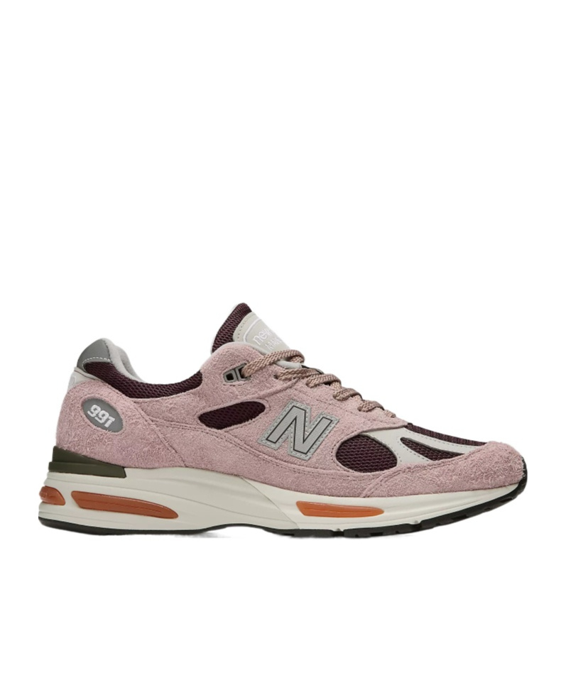 New Balance Made In Uk 991v2 Grape Sorbet Sneakers Deauville Mauve In Pink
