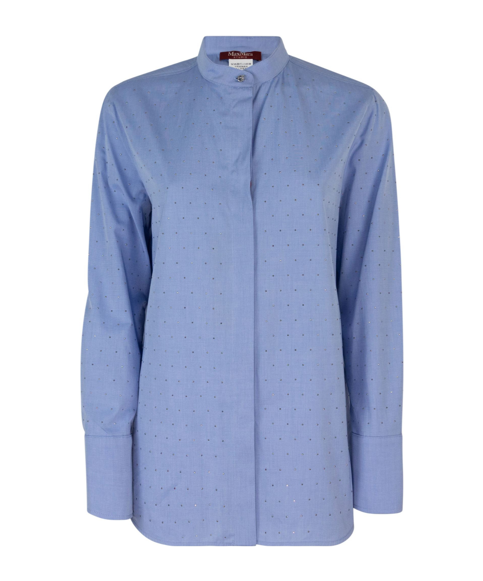 Max Mara Long Sleeve Shirt In Blue