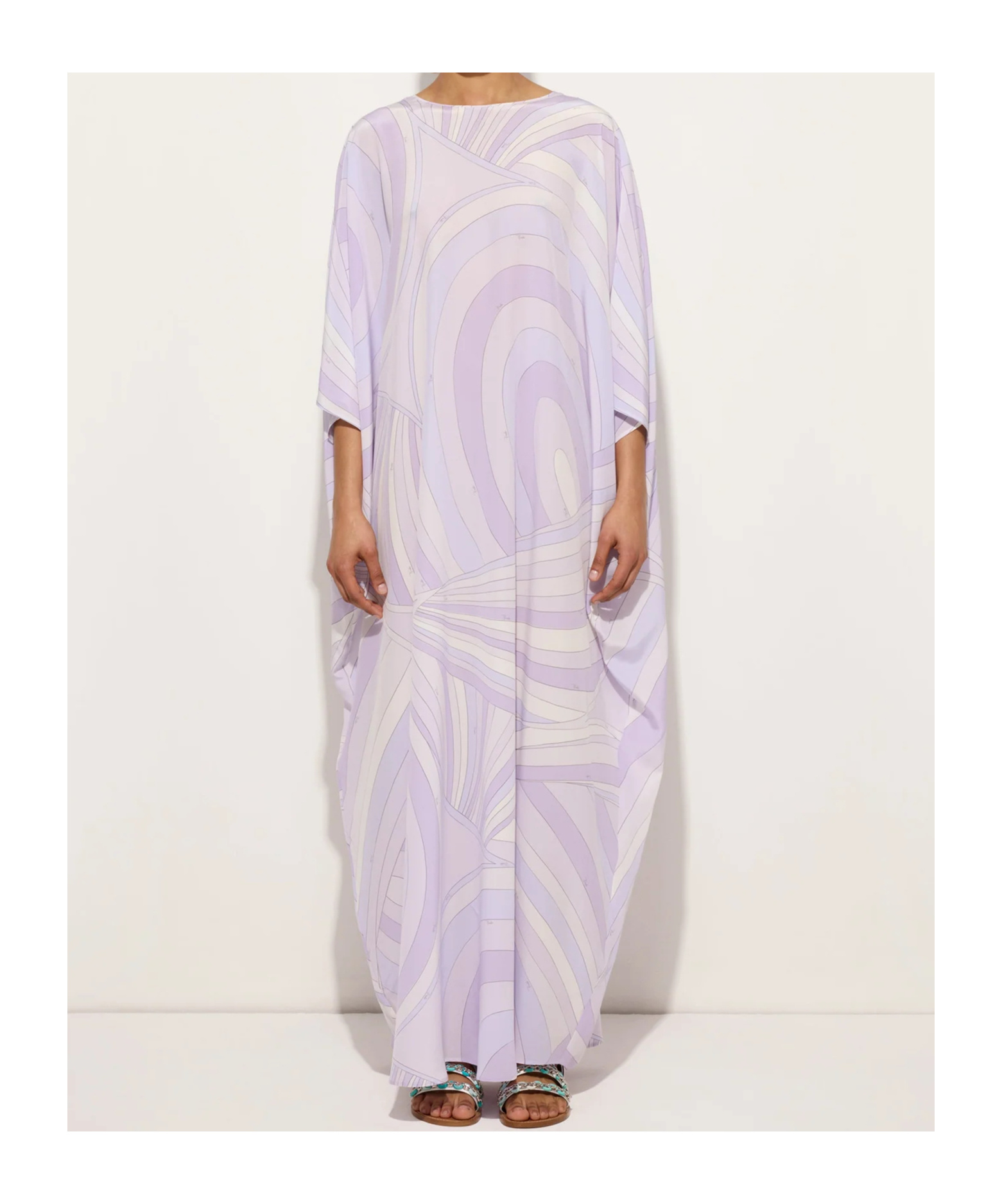 Pucci Wave-print Kaftan In Purple