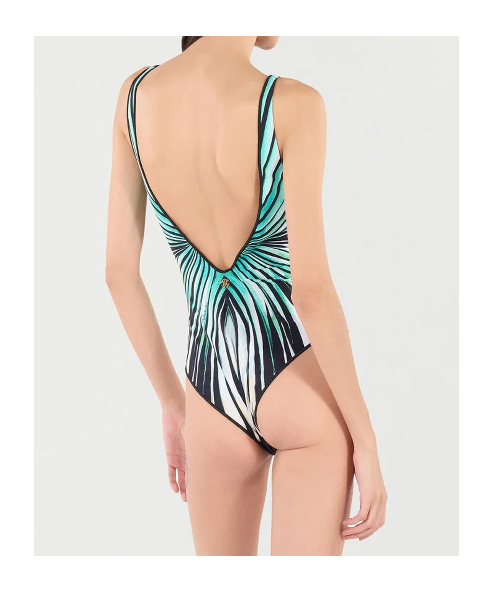 ROBERTO CAVALLI GEOMETRIC PATTERN SWIMSUIT