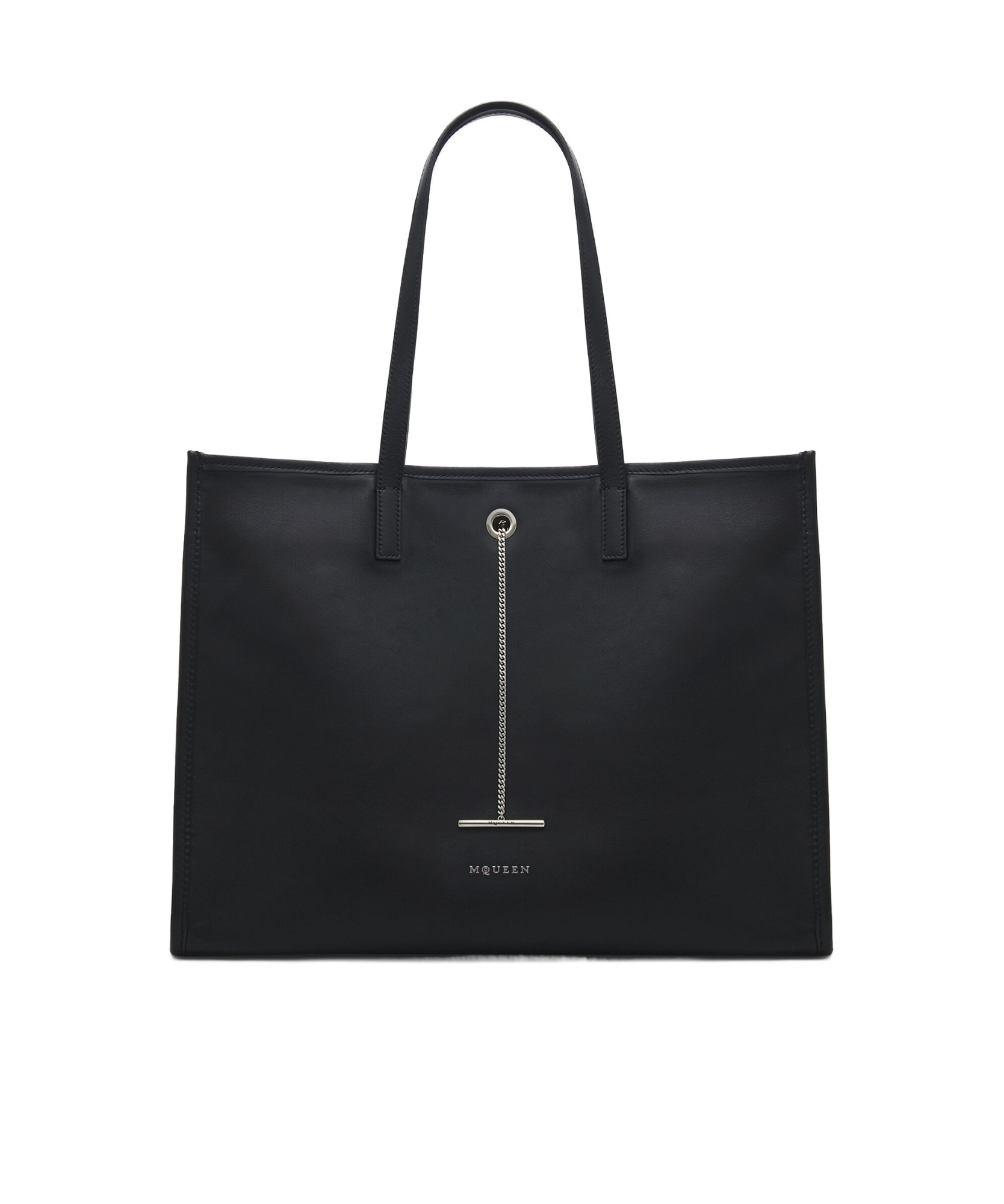 Alexander Mcqueen Pendant Tote Bag In Black