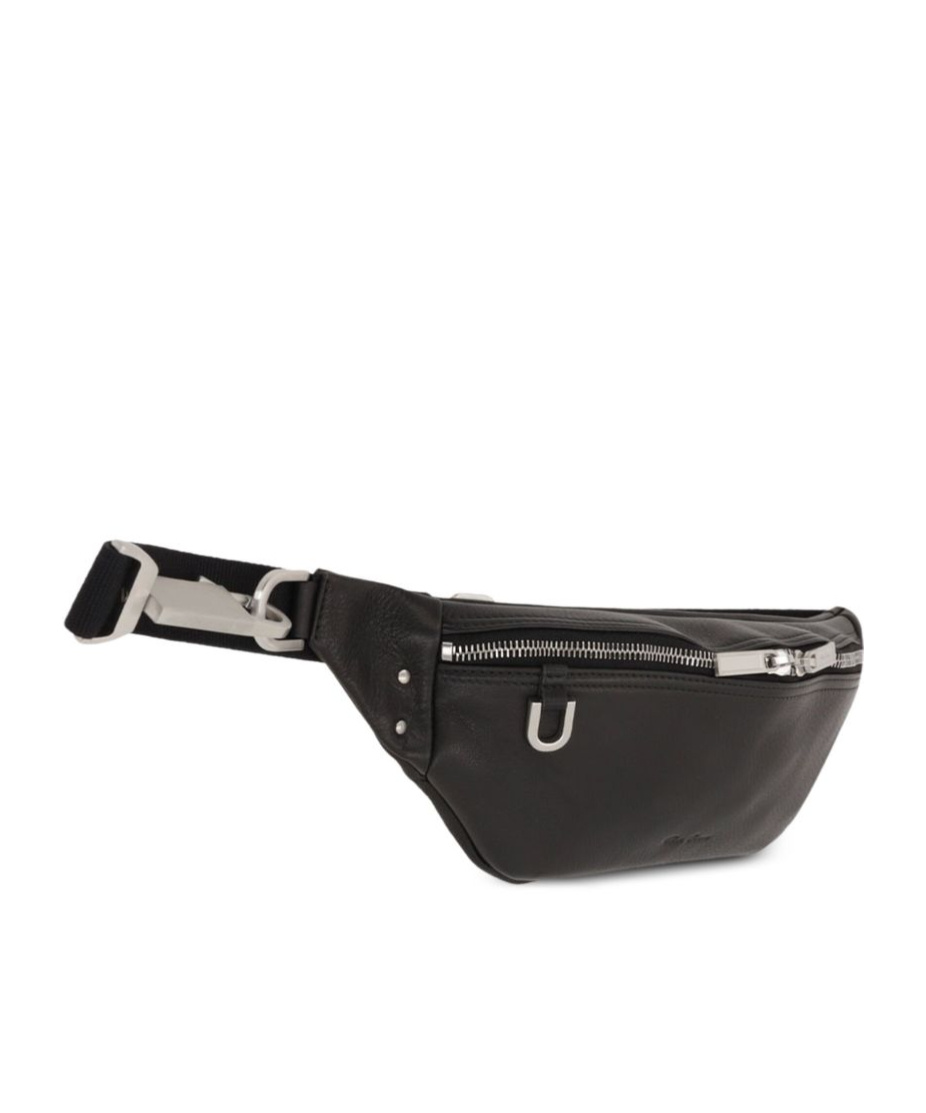 Rick Owens Zippered Waist Pack In Black