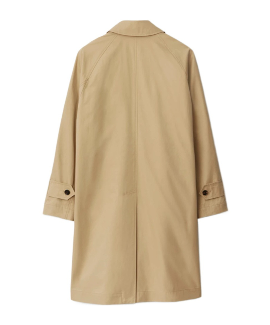 Burberry Car Reversible Check-print Coat In Nude