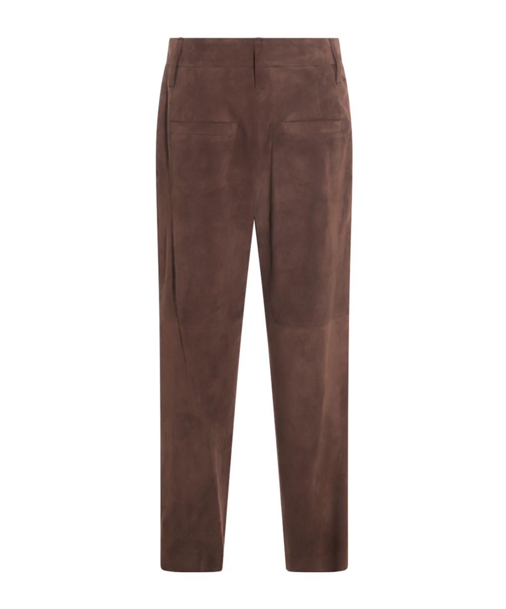 Brunello Cucinelli Trousers Front Pleats Belt Loops