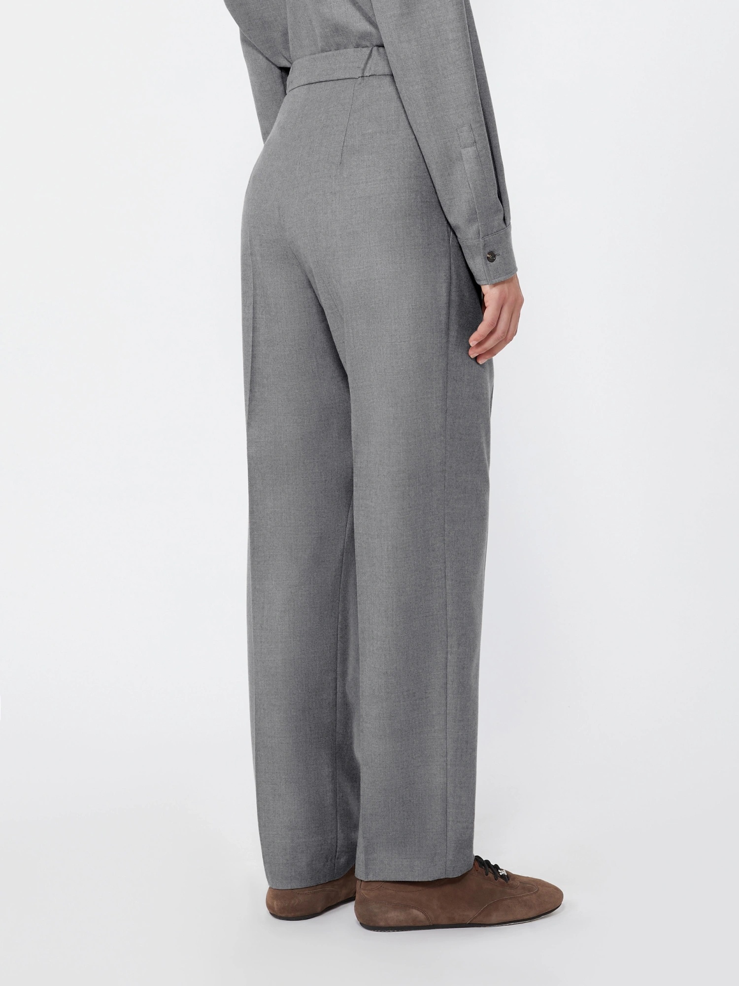Max Mara Pleated-front Drawstring Trousers In Neutral