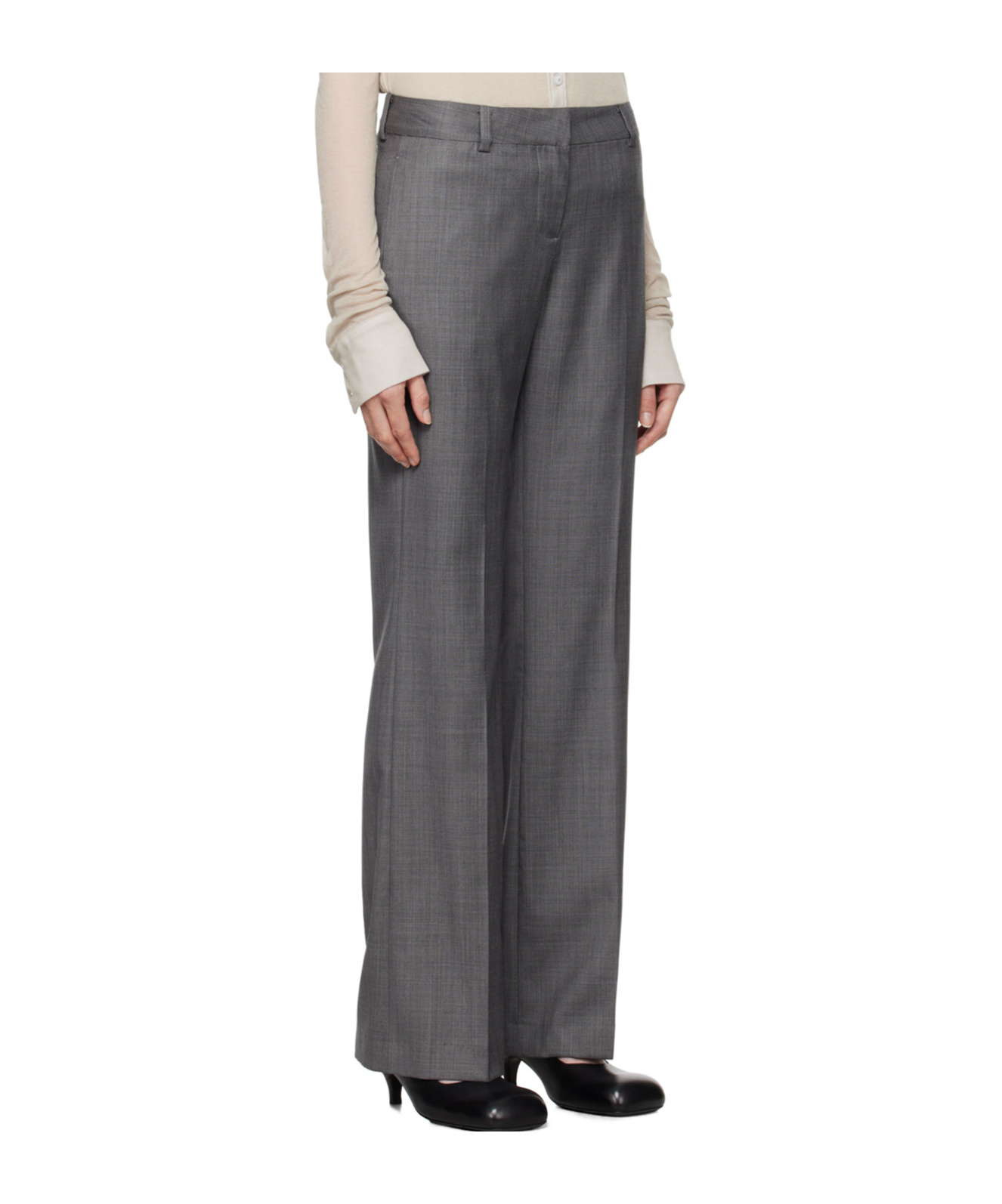Our Legacy Gray Hip Trousers In Black